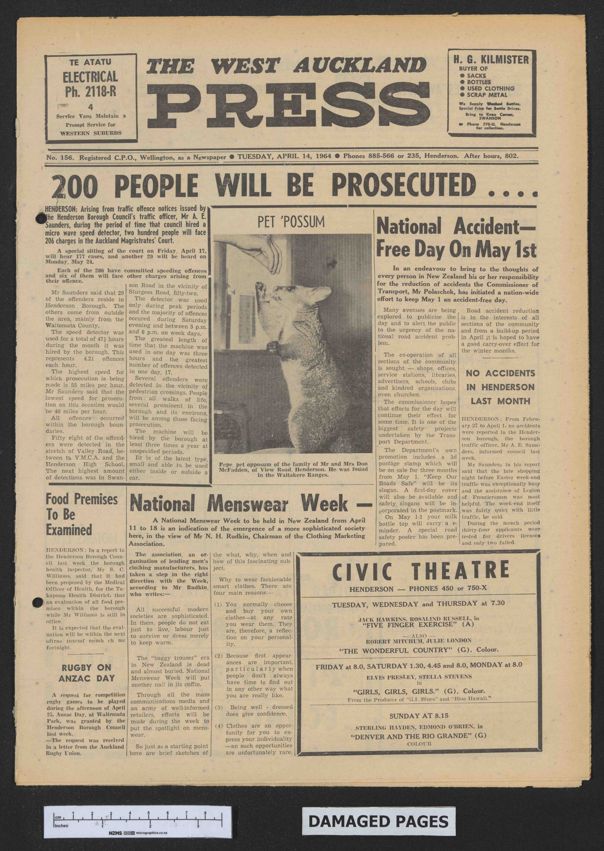 1964-04-14 West Auckland Press