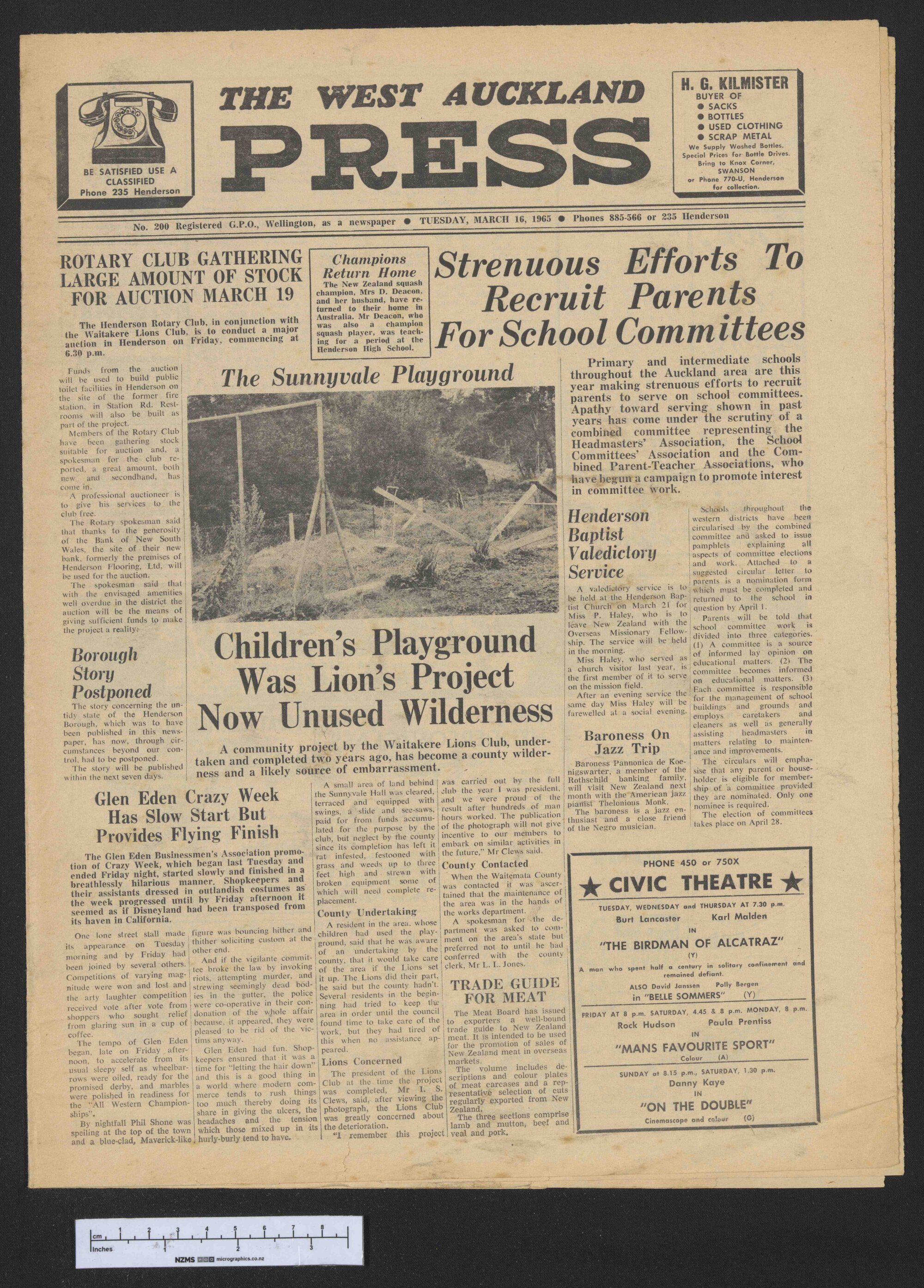 1965-03-16 West Auckland Press