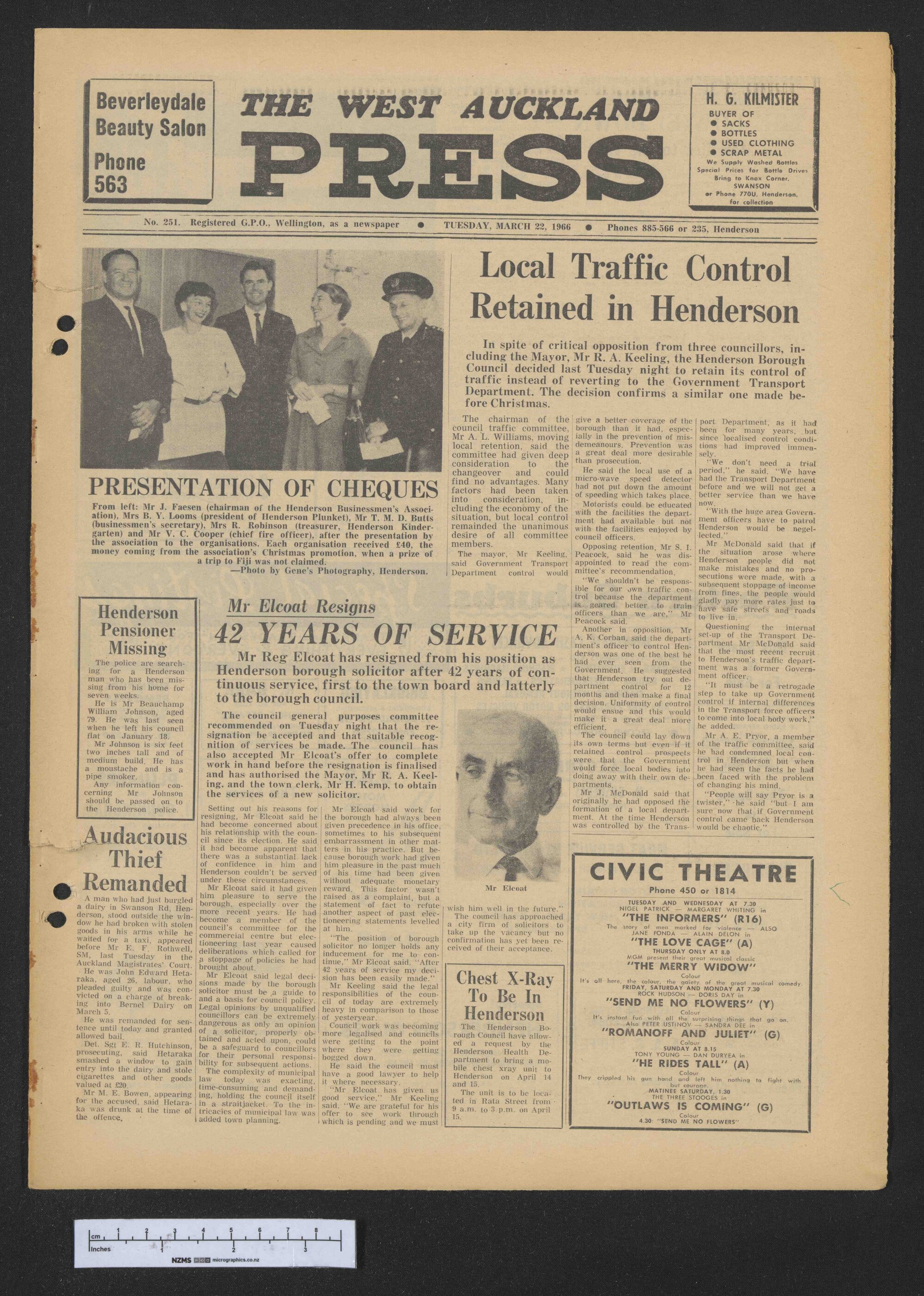1966-03-22 West Auckland Press