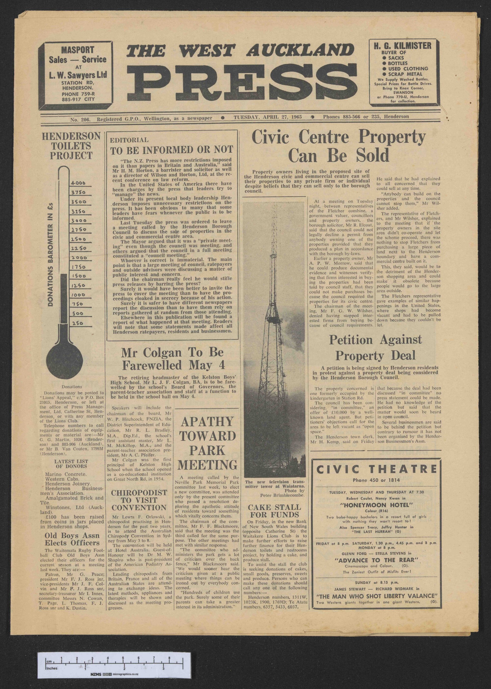 1965-04-27 West Auckland Press