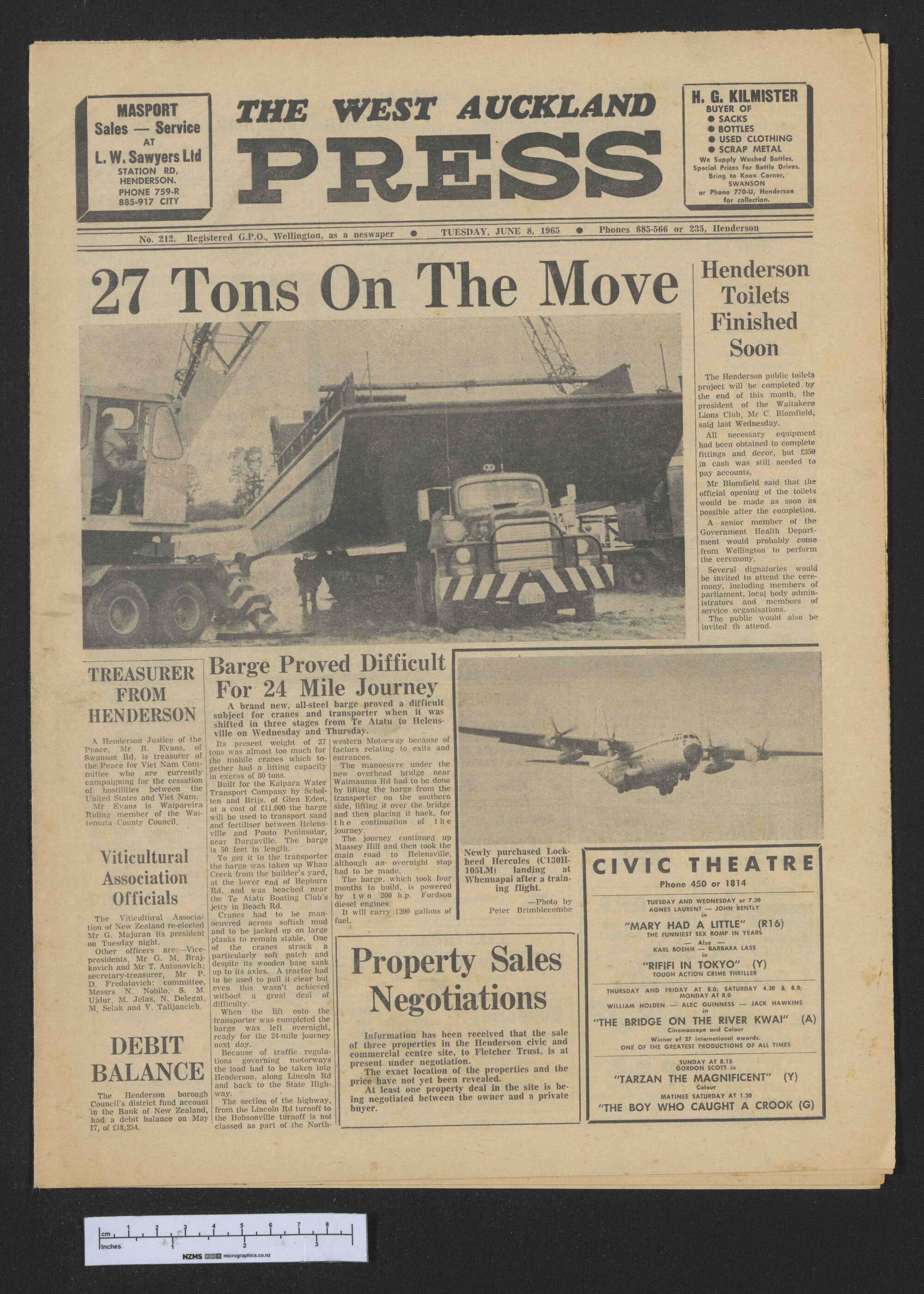 1965-06-08 West Auckland Press