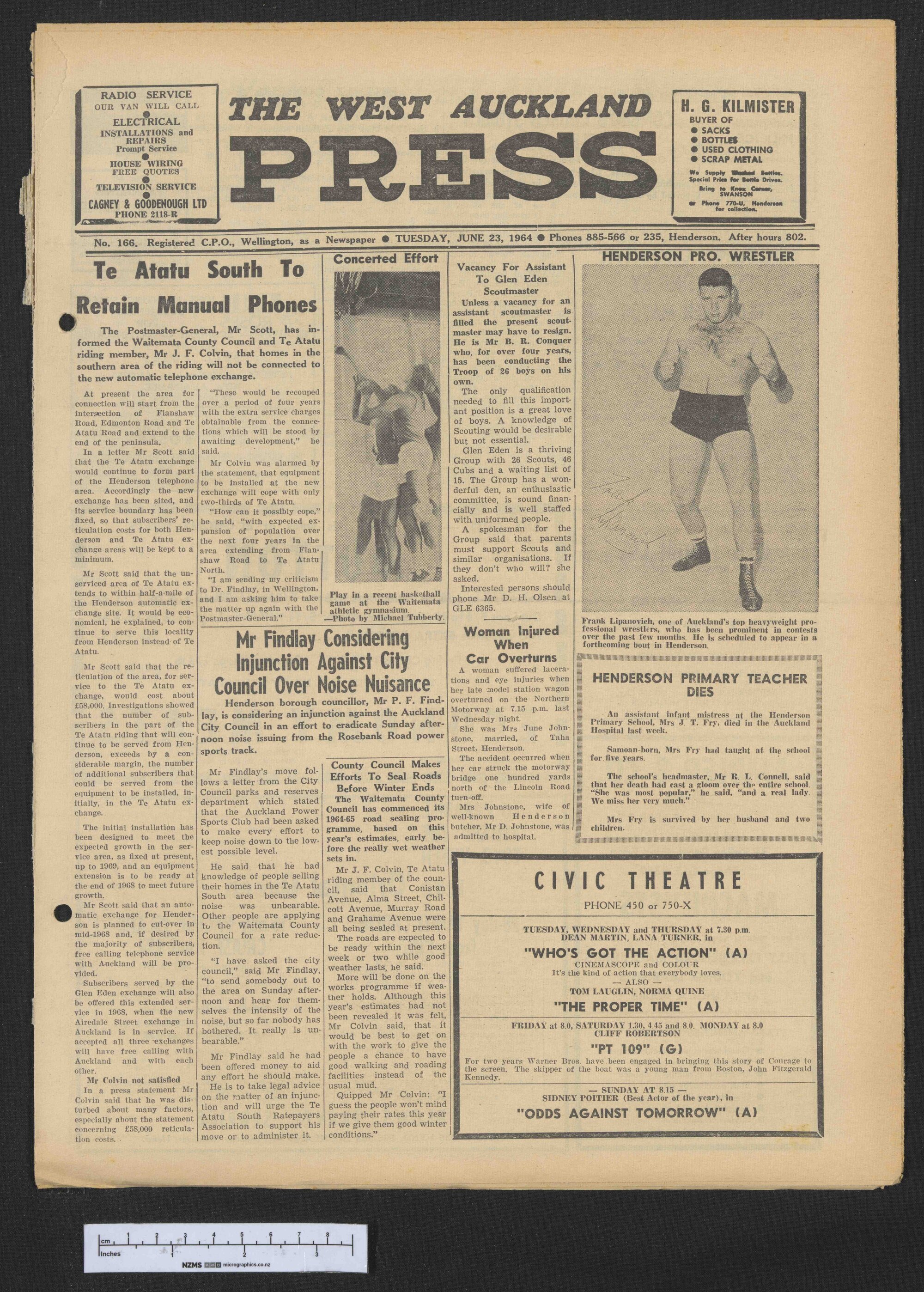 1964-06-23 West Auckland Press
