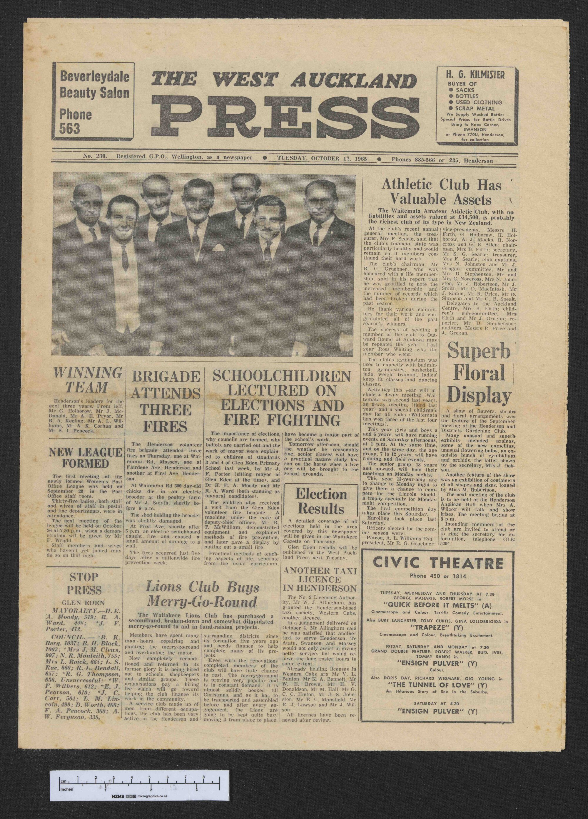 1965-10-12 West Auckland Press