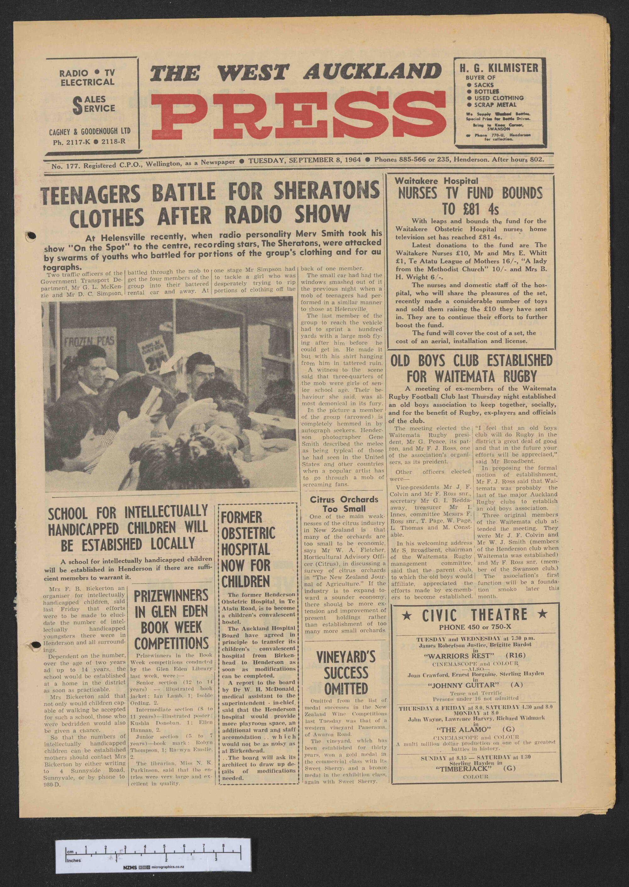 1964-09-08 West Auckland Press