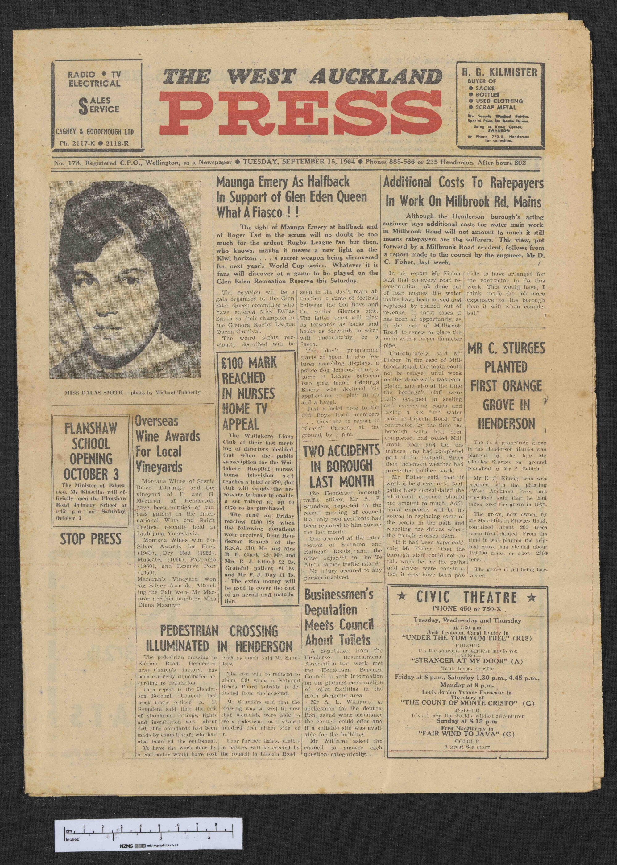 1964-09-15 West Auckland Press