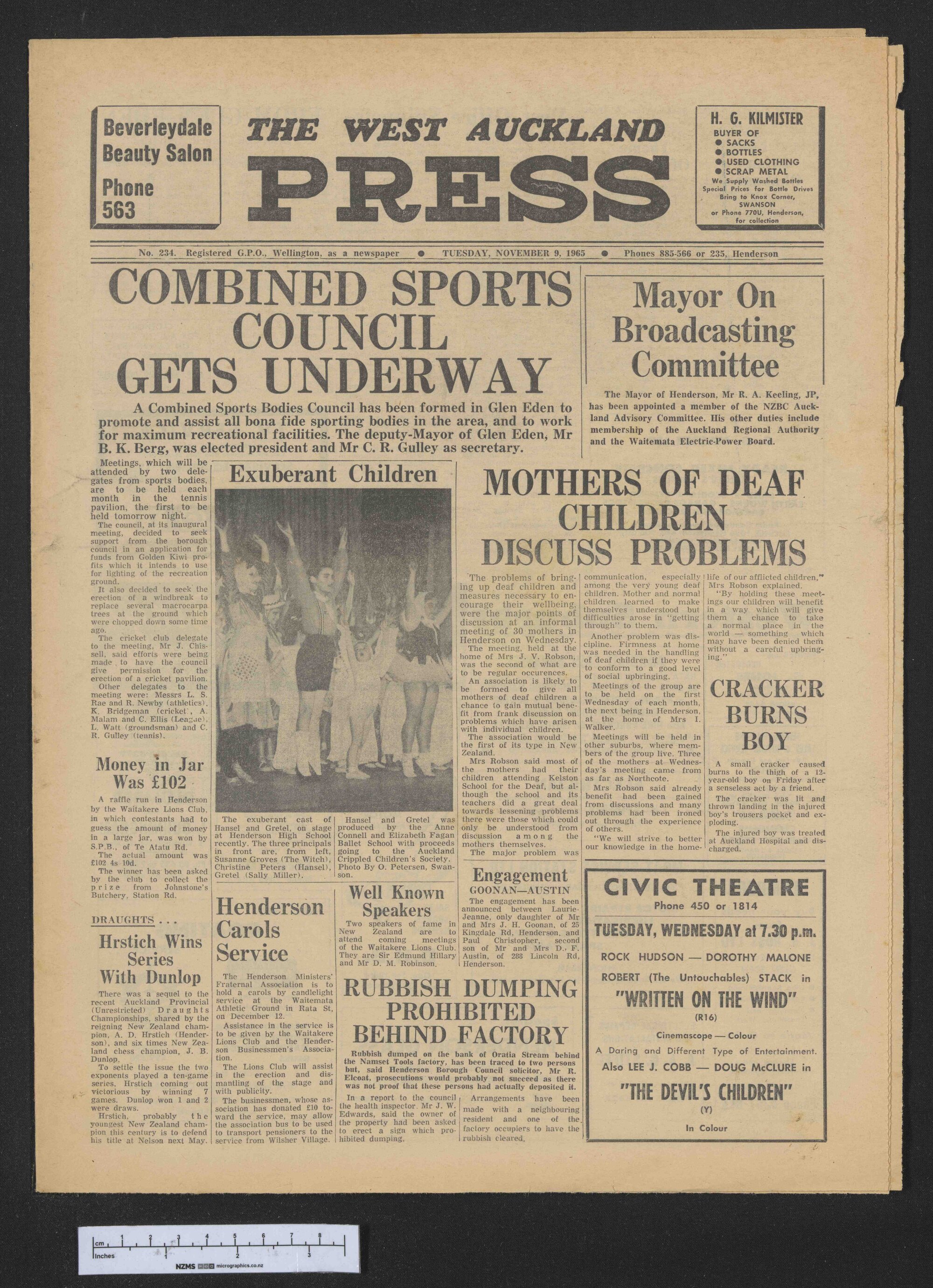 1965-11-09 West Auckland Press