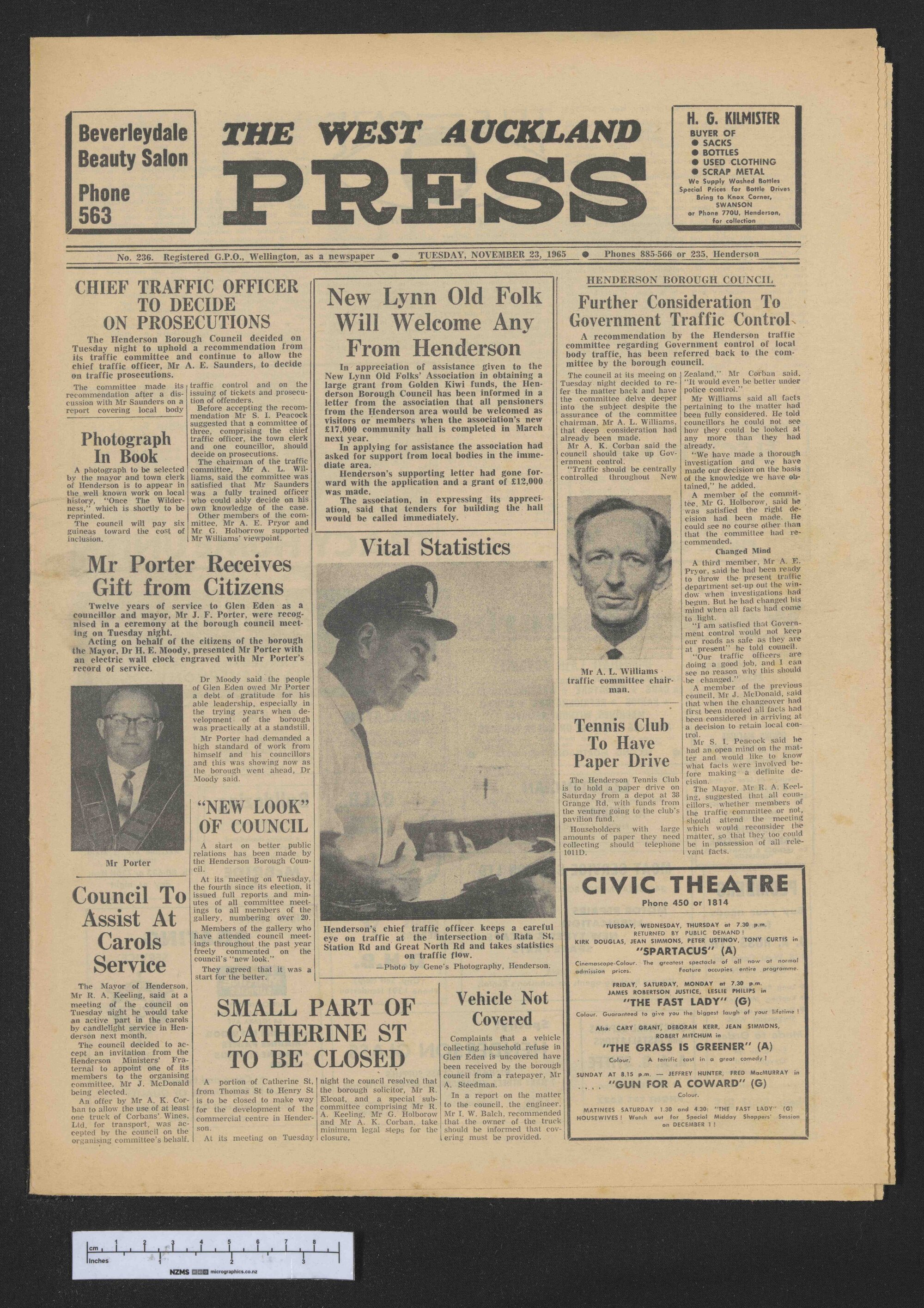 1965-11-23 West Auckland Press