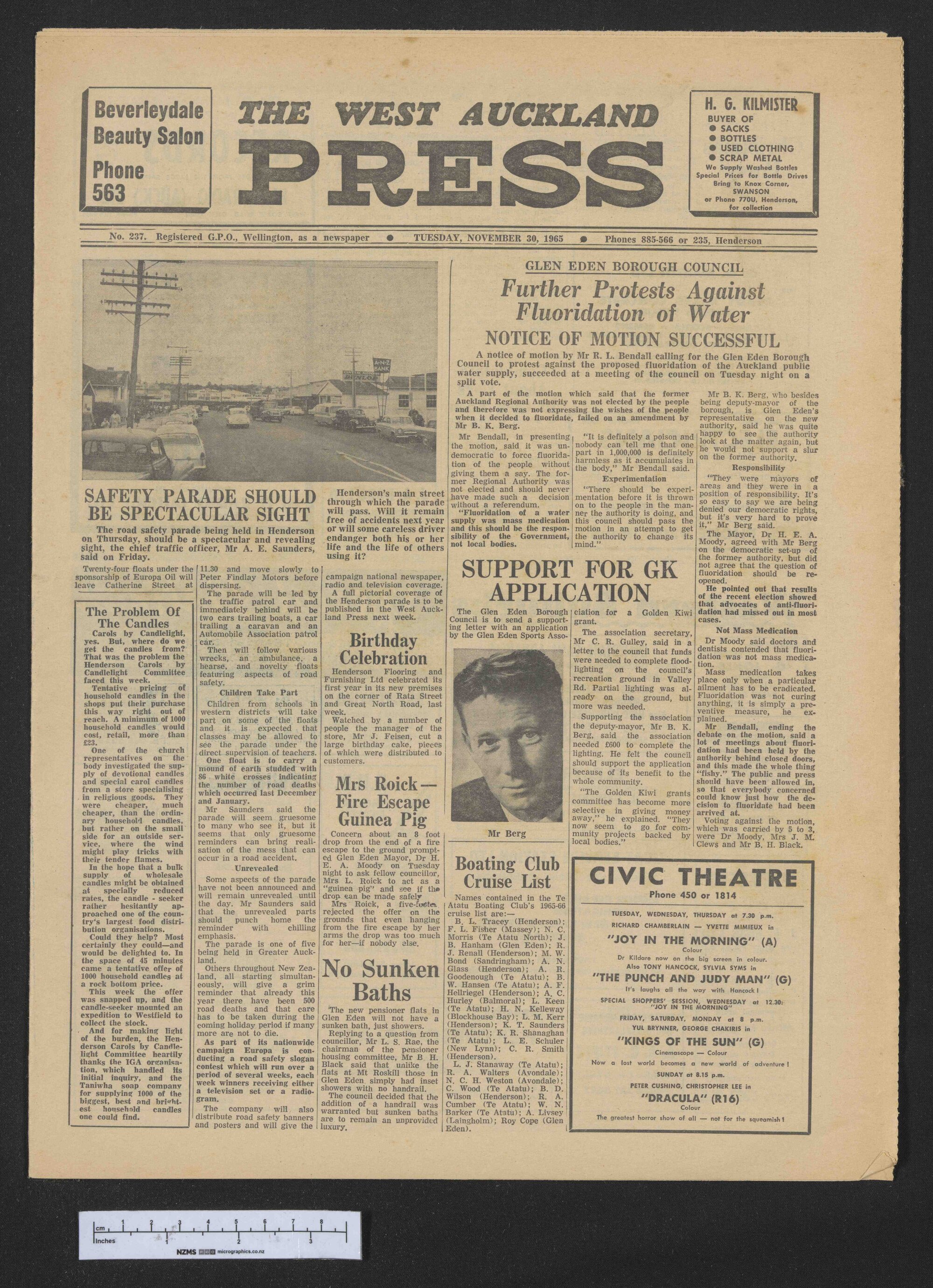 1965-11-30 West Auckland Press