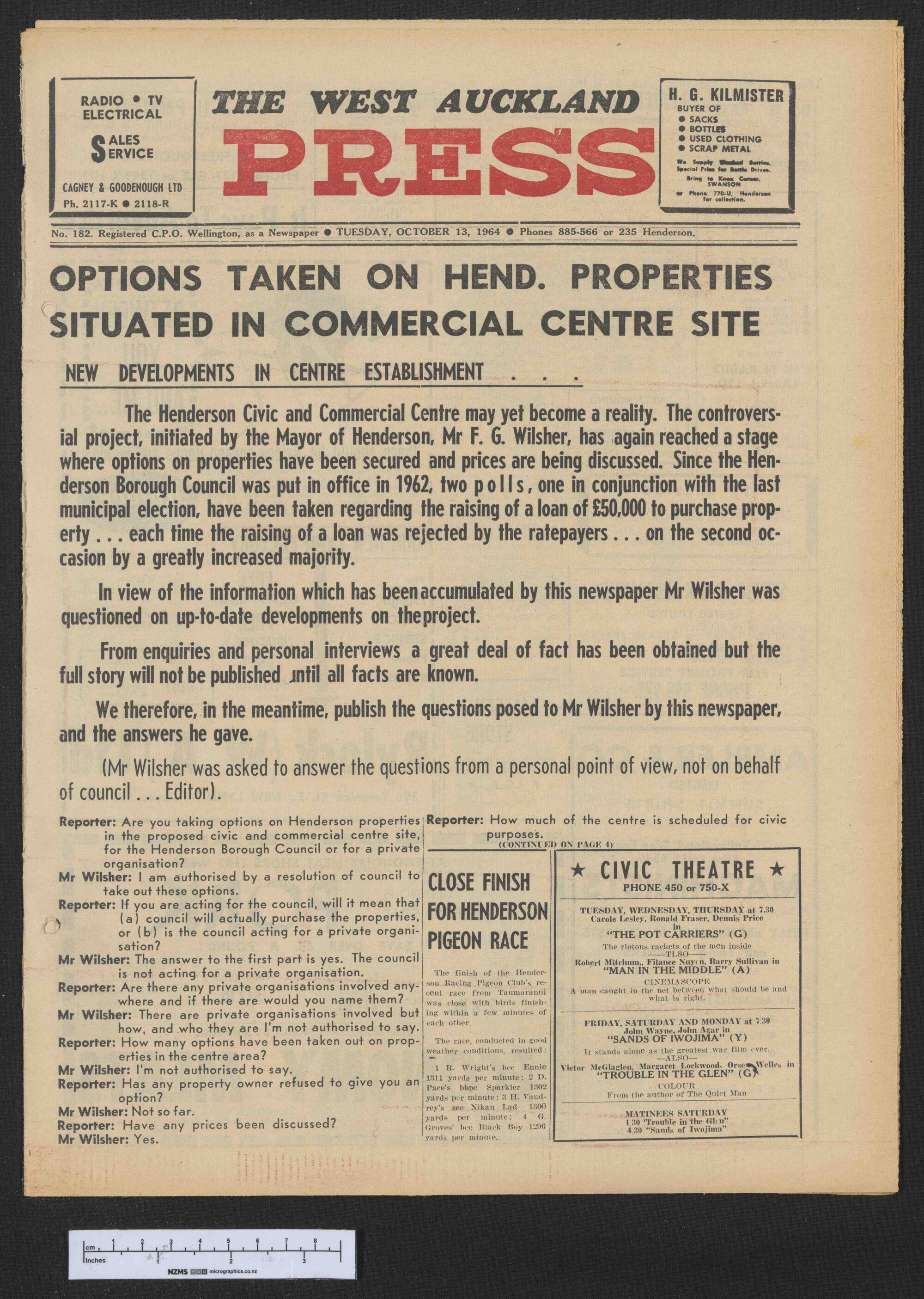1964-10-13 West Auckland Press