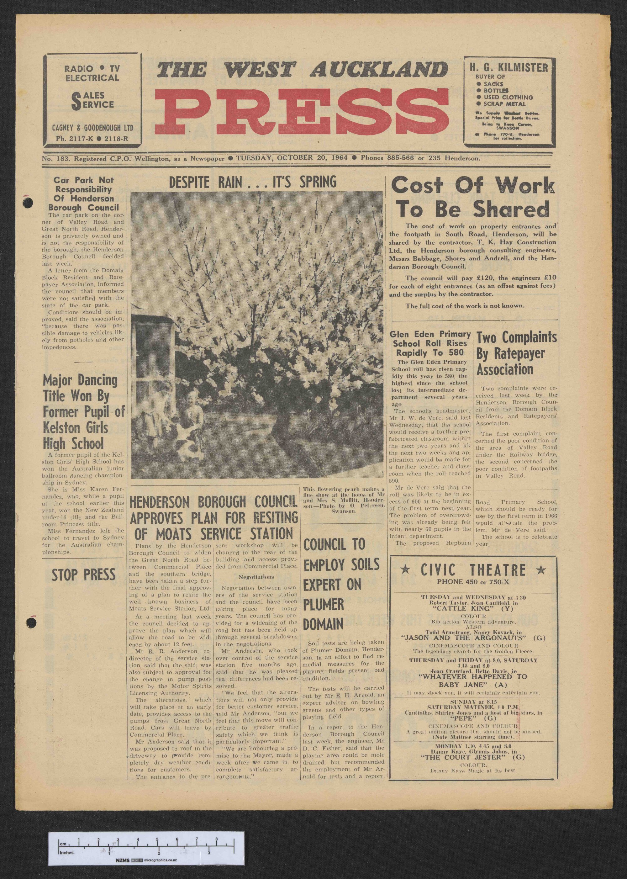1964-10-20 West Auckland Press