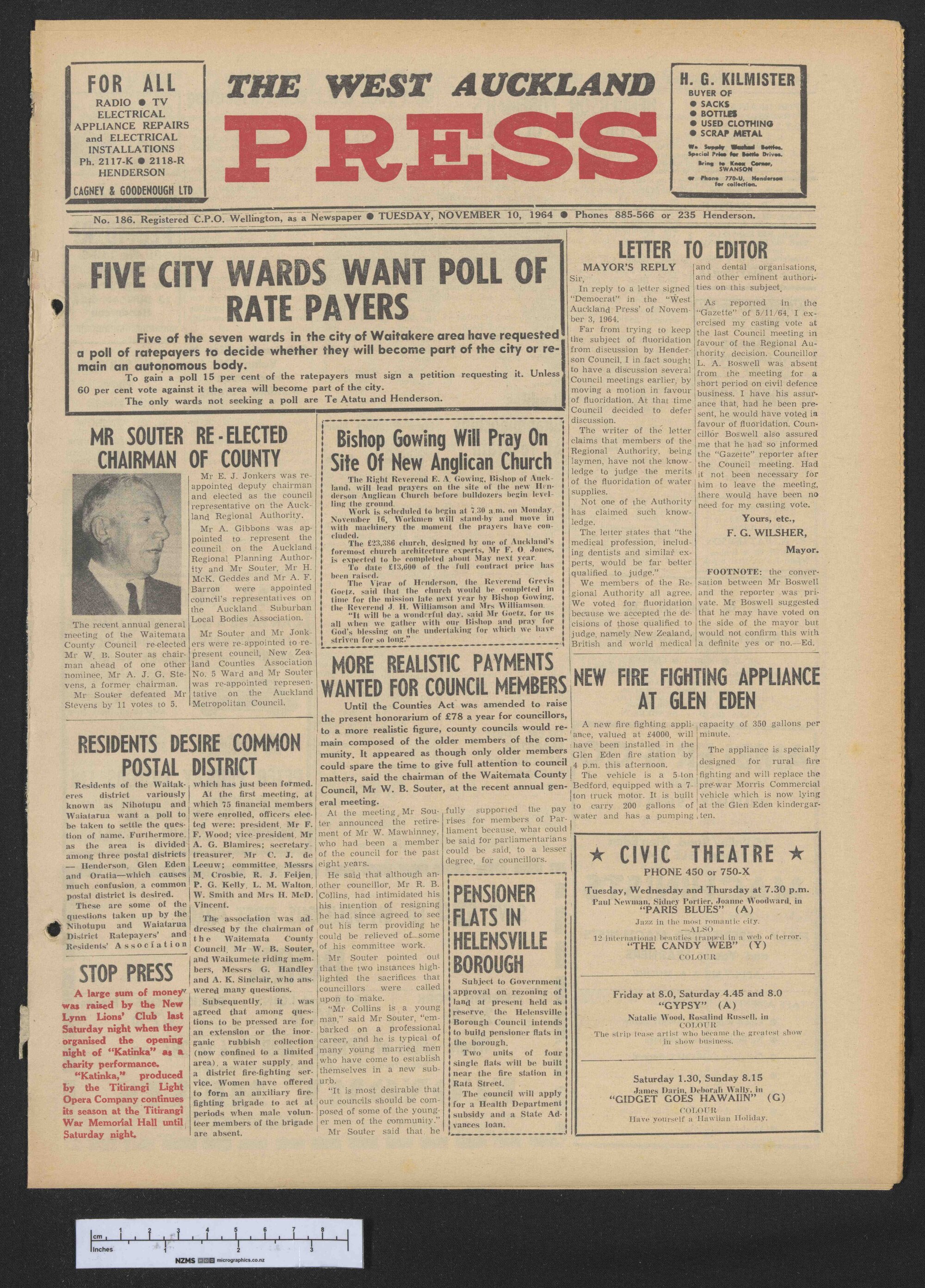 1964-11-10 West Auckland Press