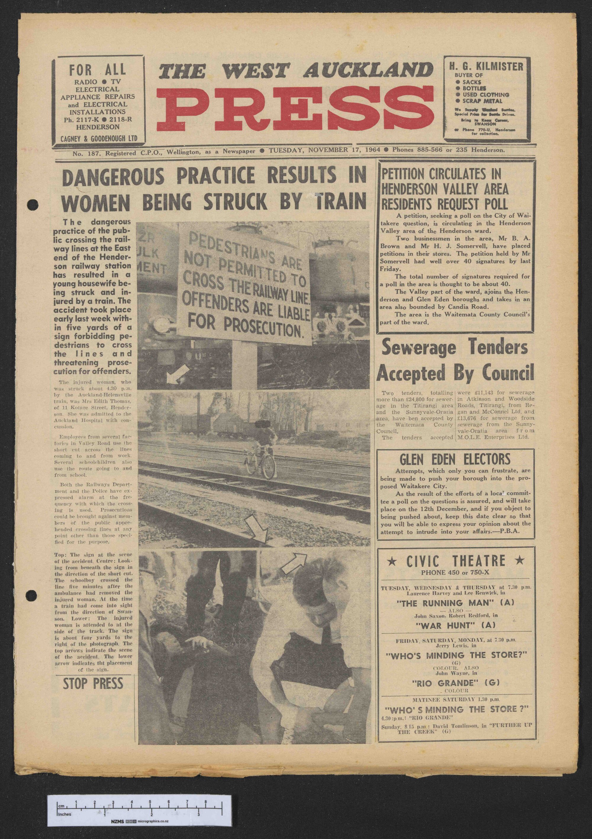 1964-11-17 West Auckland Press