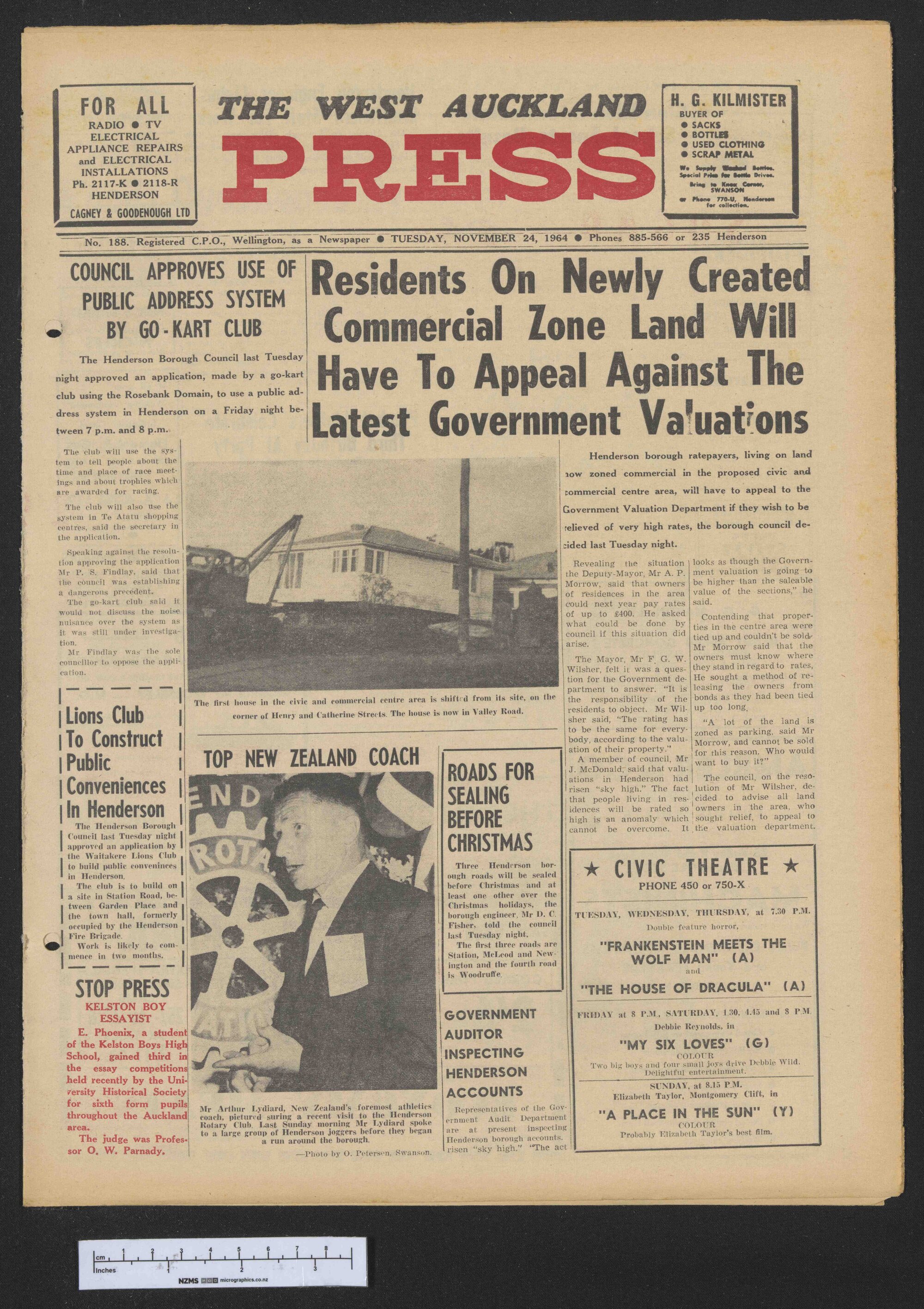1964-11-24 West Auckland Press