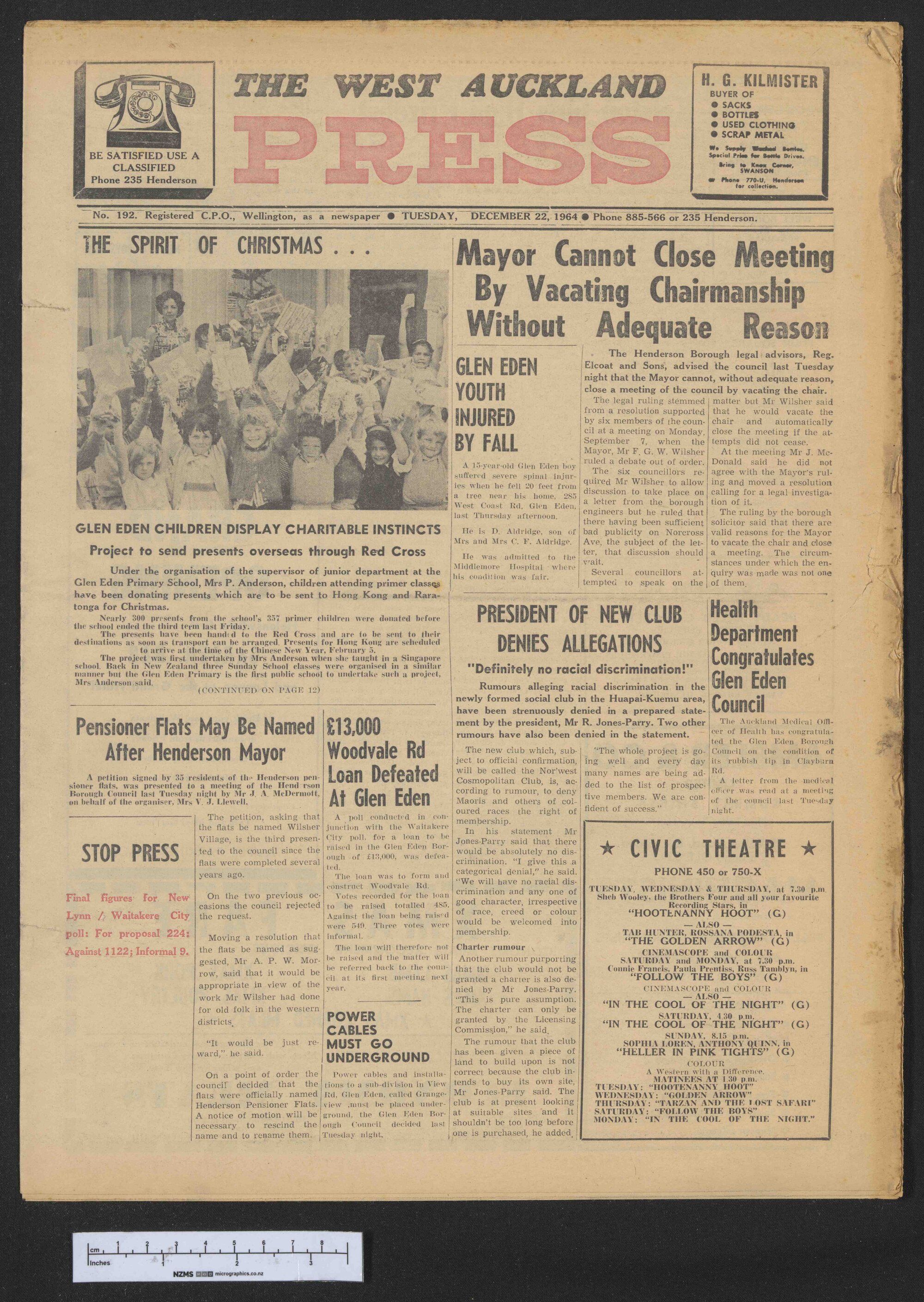 1964-12-22 West Auckland Press