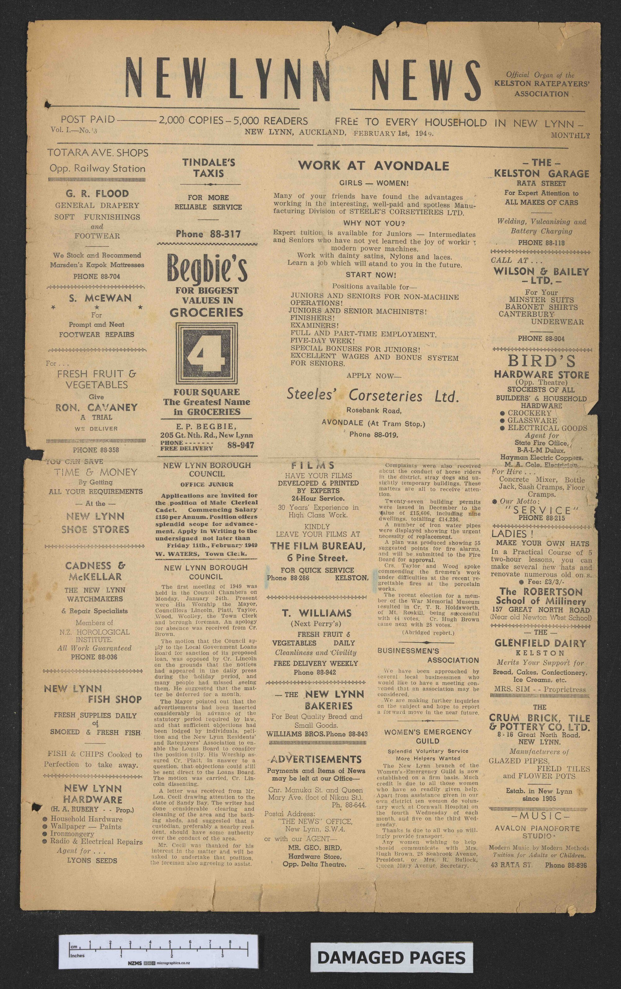1949-02-01 New Lynn News