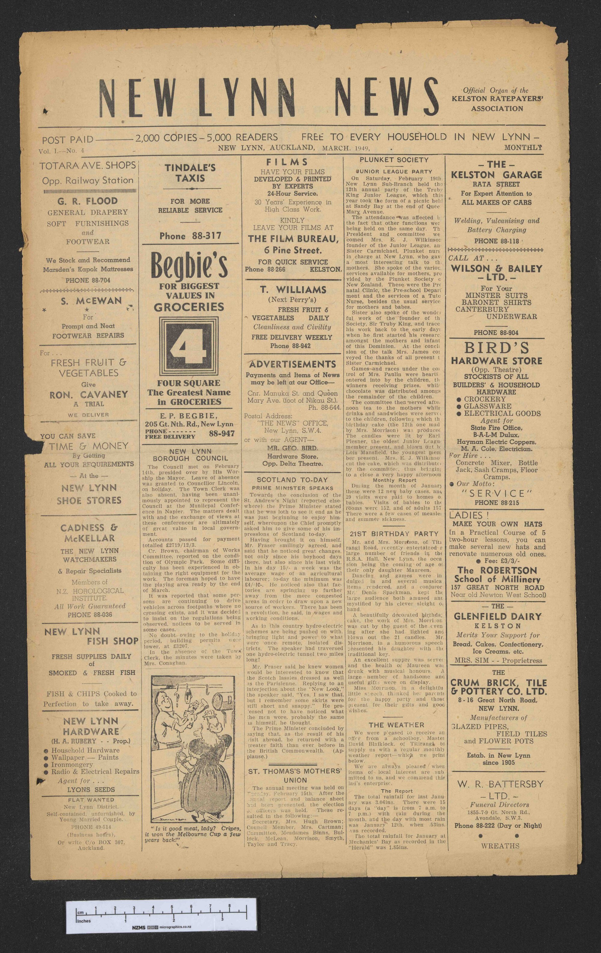 1949 March - New Lynn News