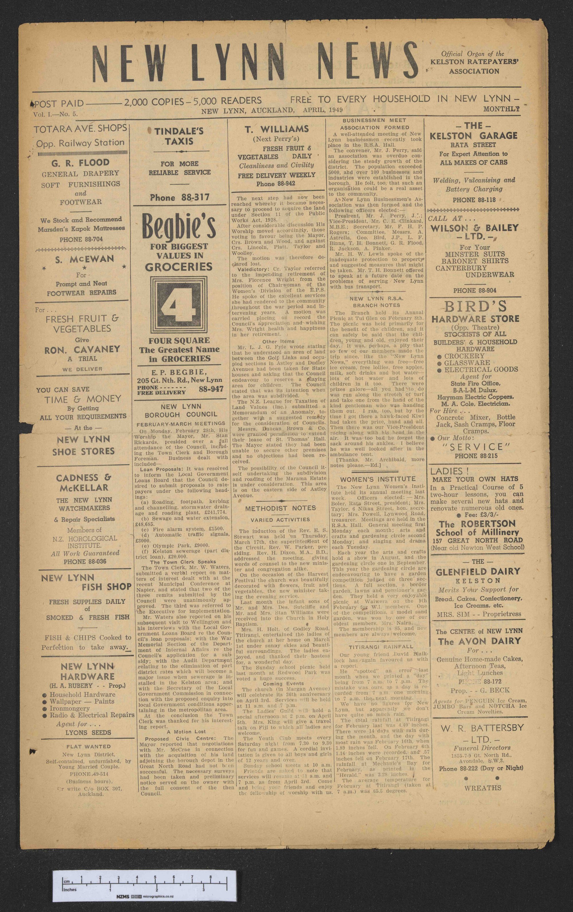 1949 April - New Lynn News