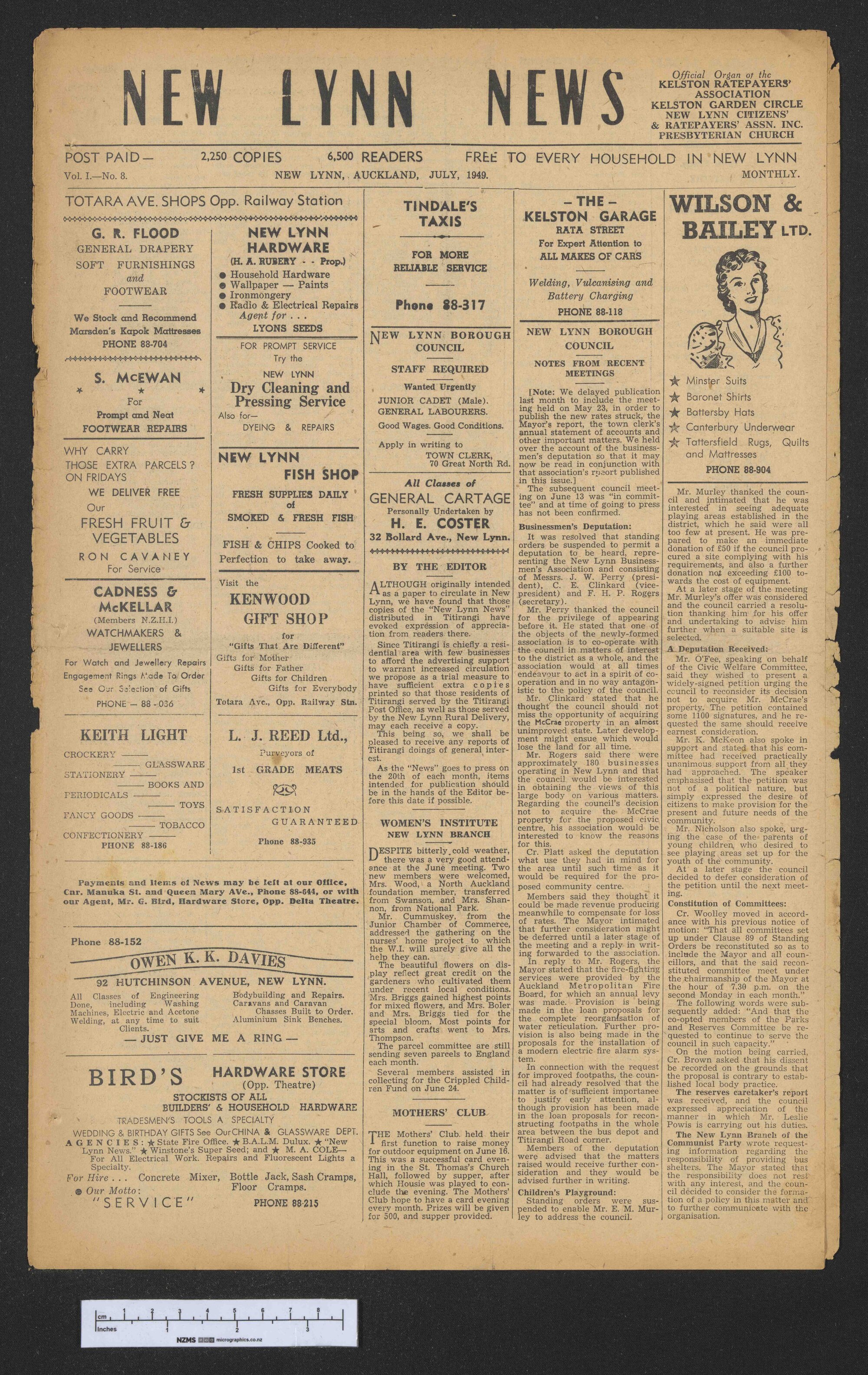 1949 July - New Lynn News