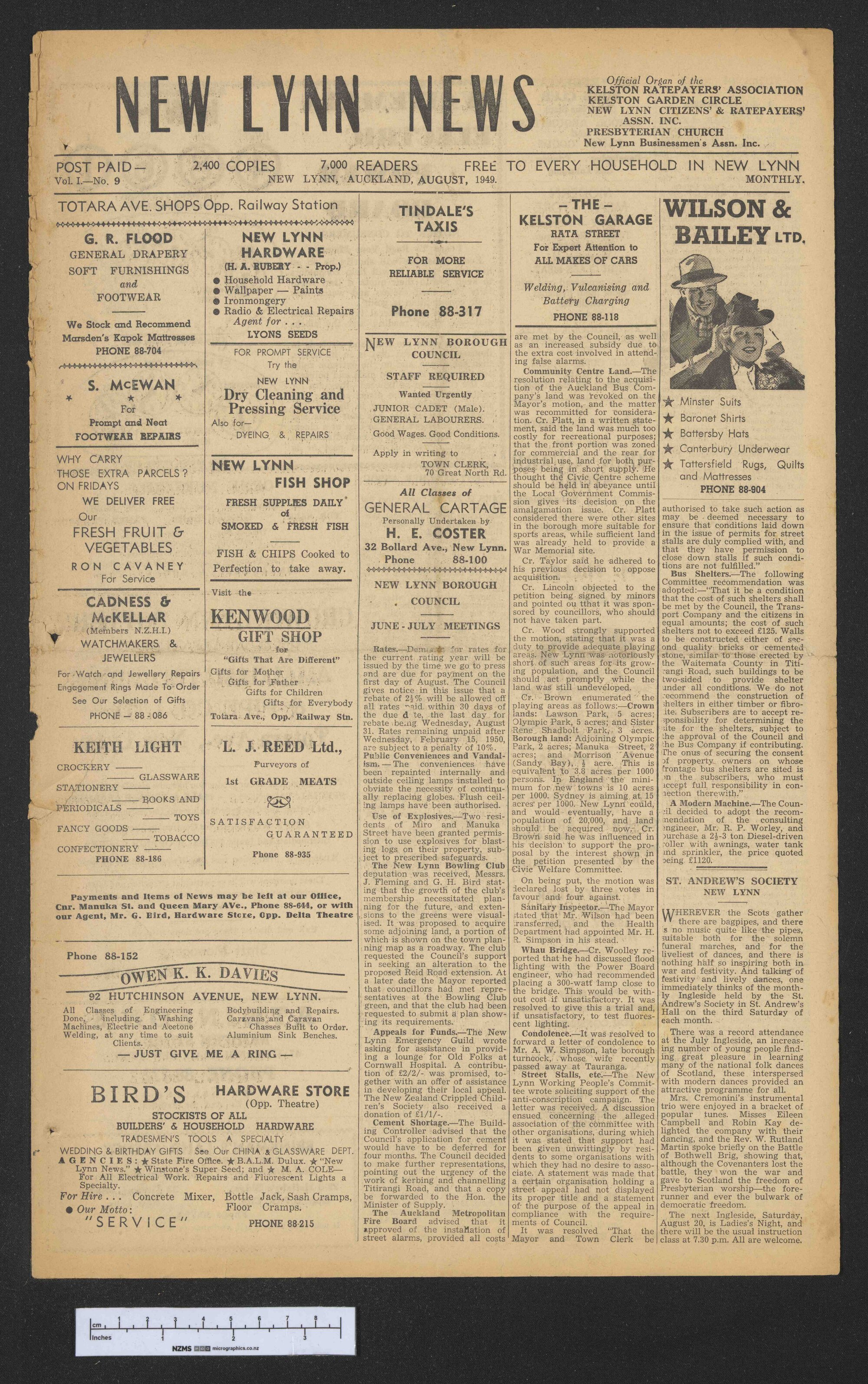 1949 August - New Lynn News