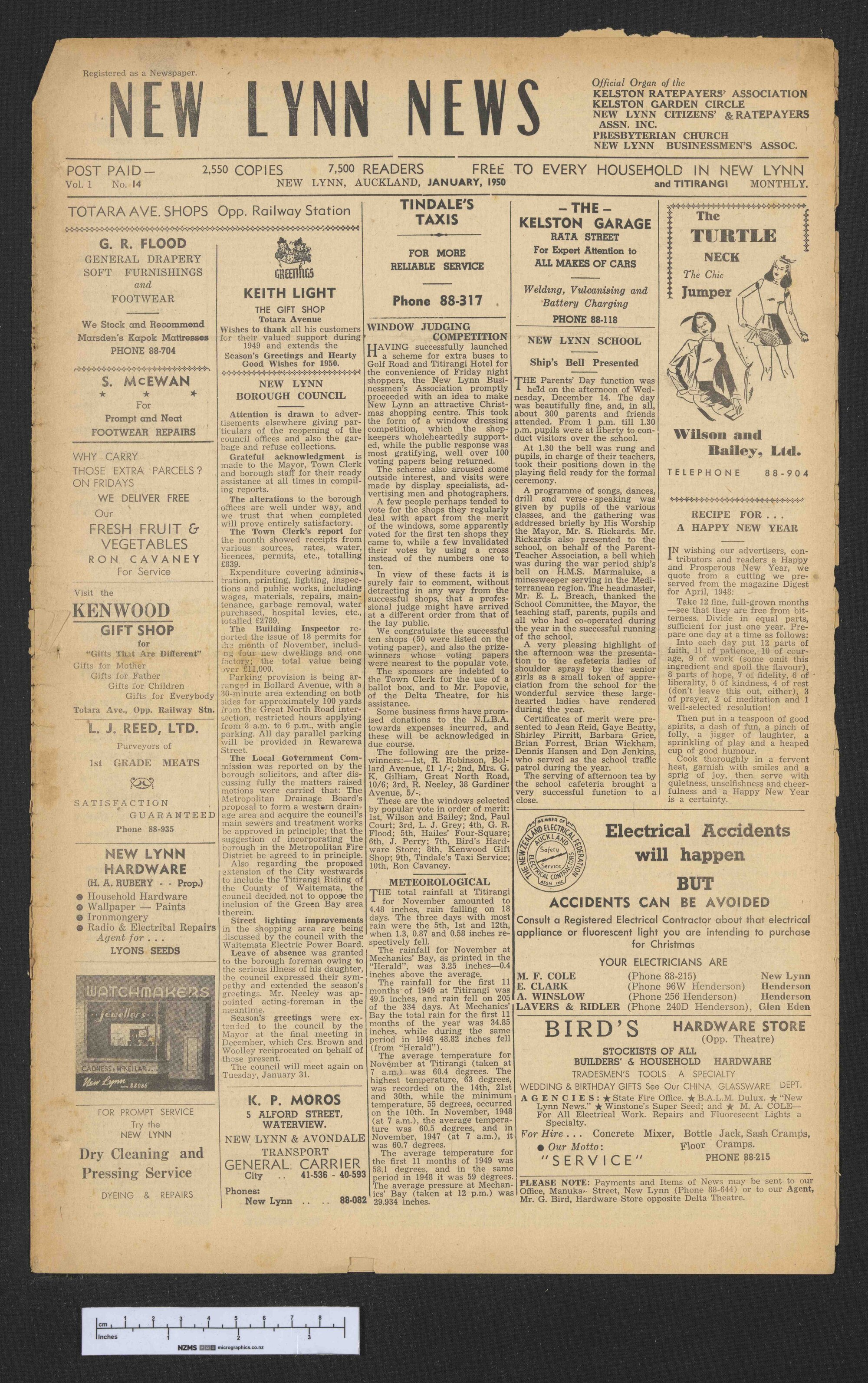 1950 January - New Lynn News