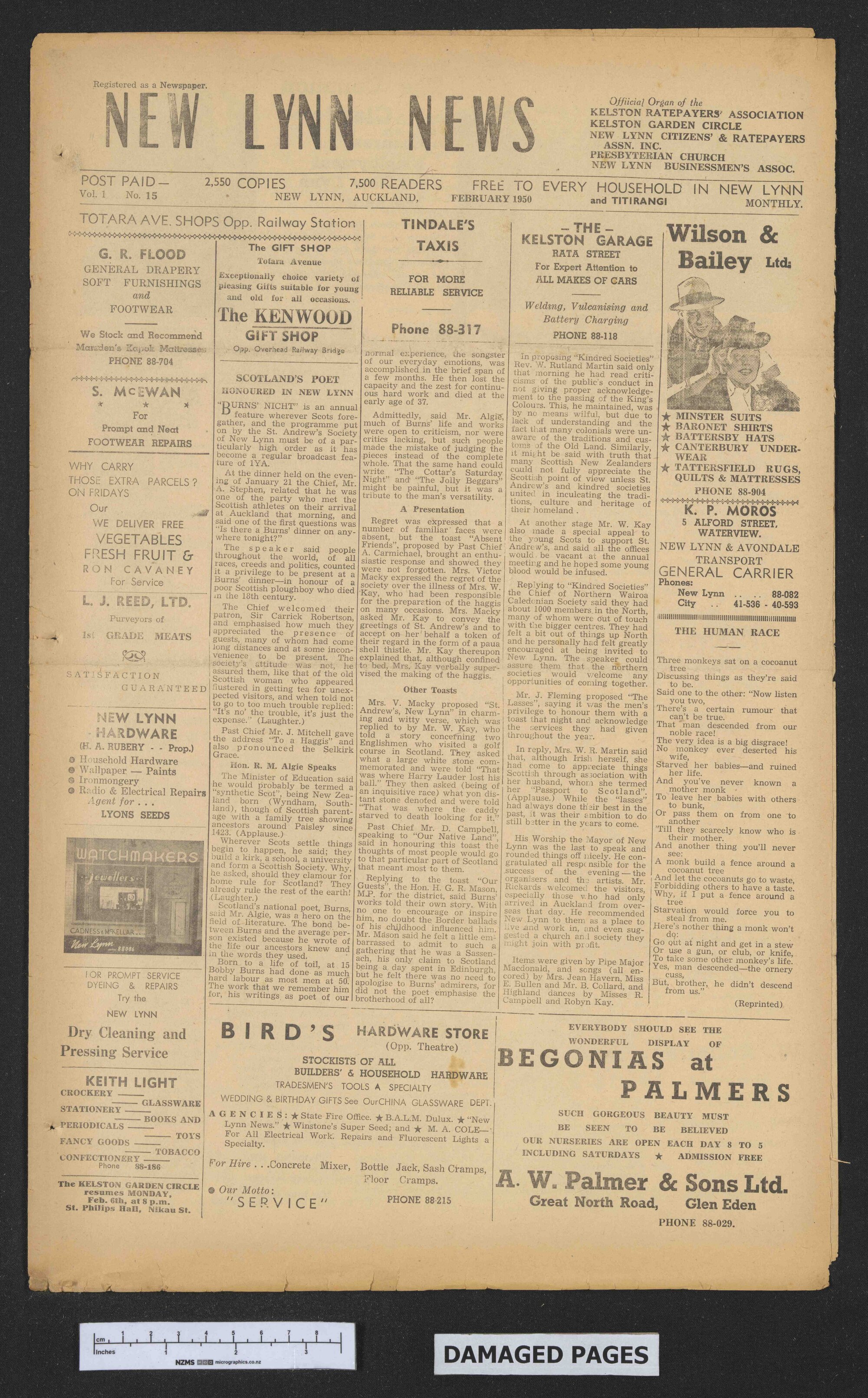 1950 February - New Lynn News