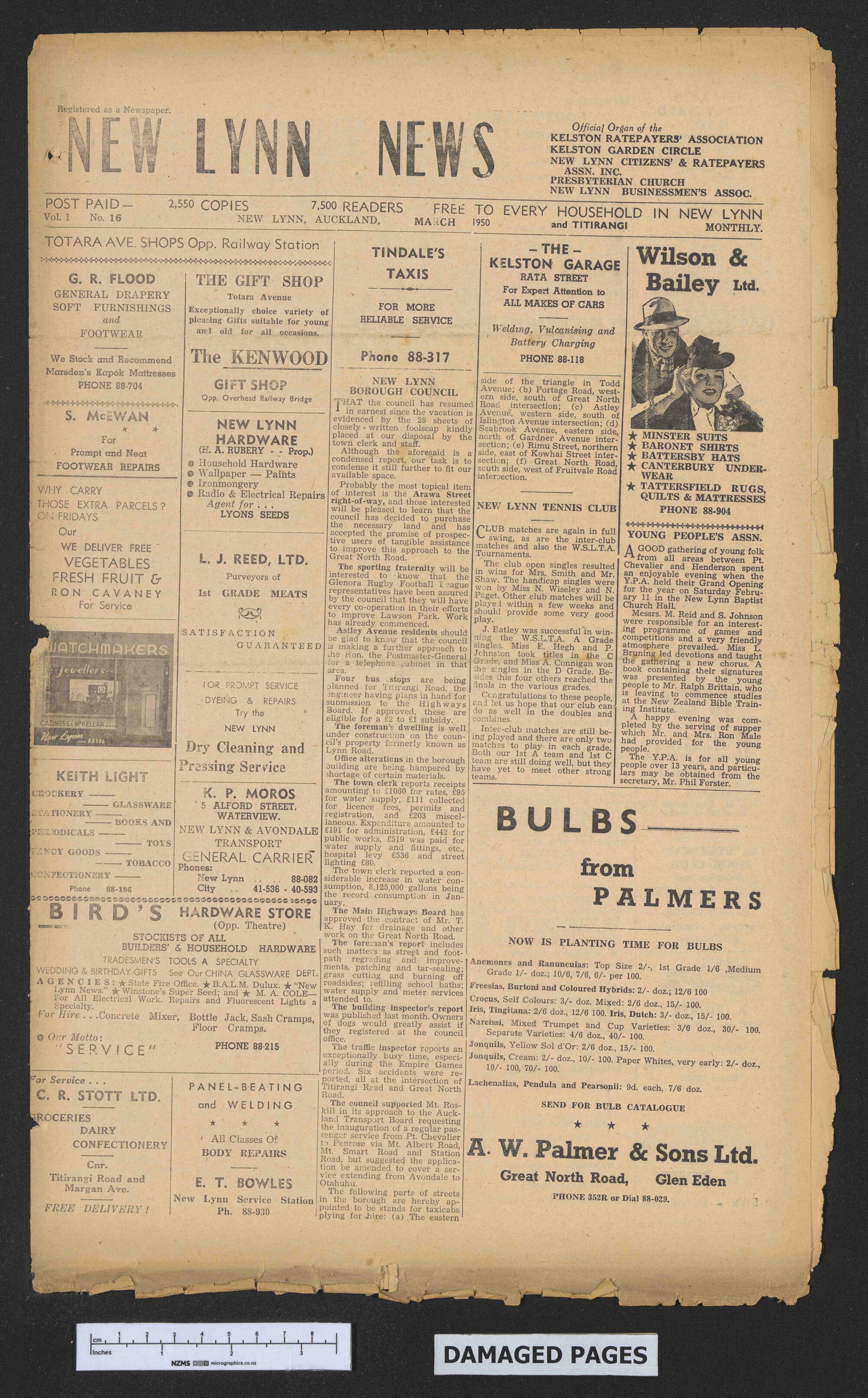 1950 March - New Lynn News