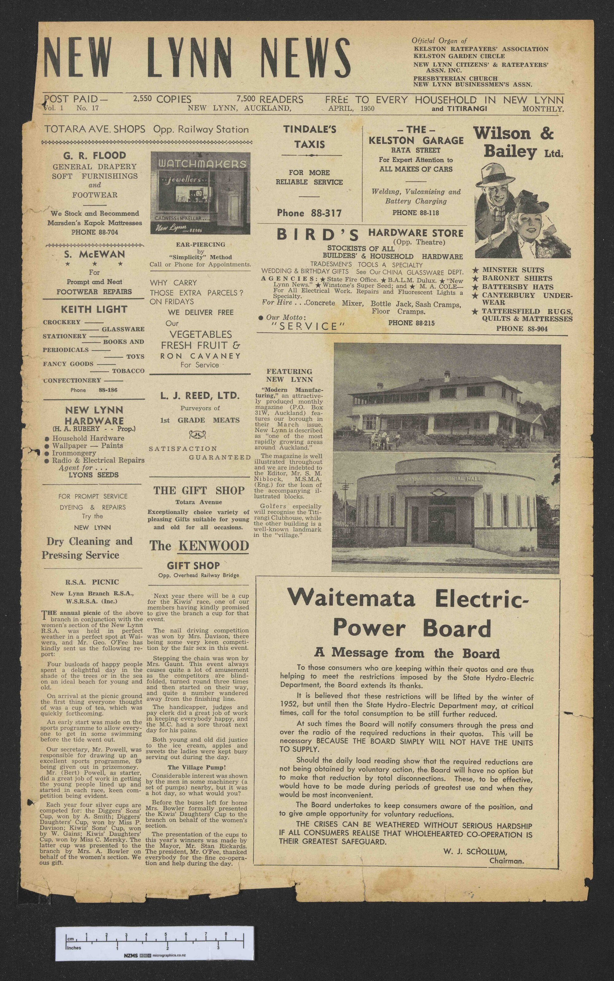 1950 April - New Lynn News