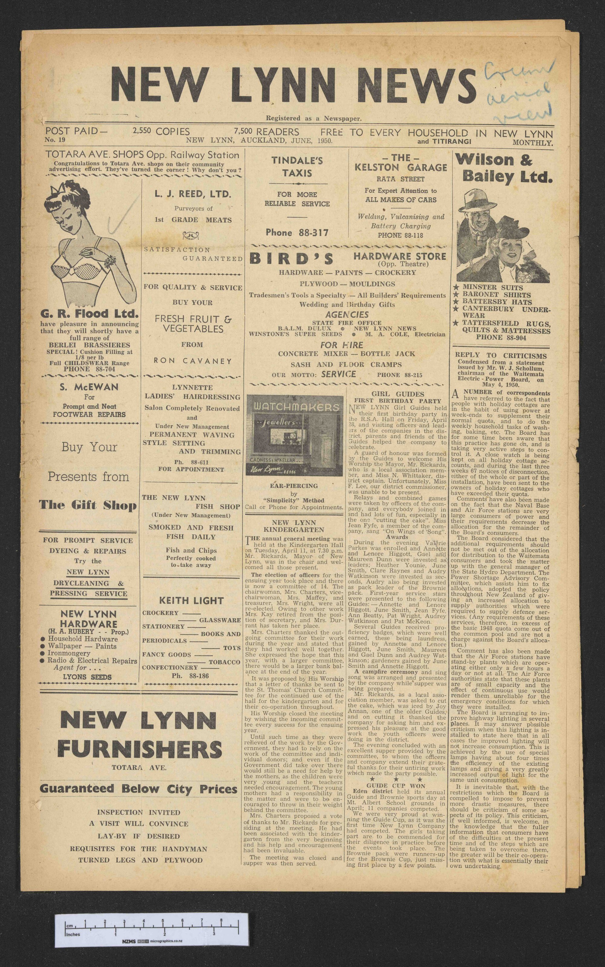 1950 June - New Lynn News