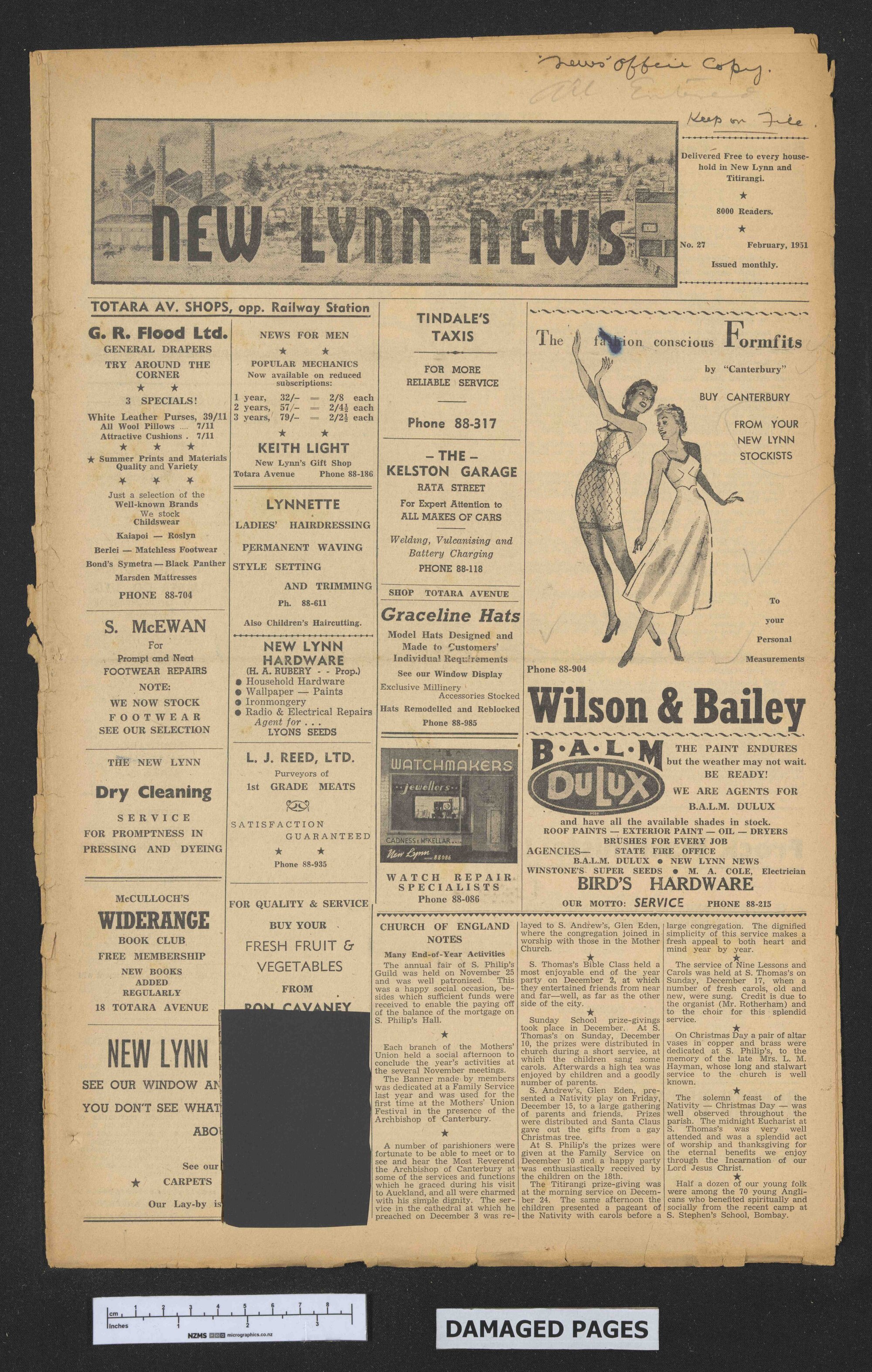 1951 February - New Lynn News