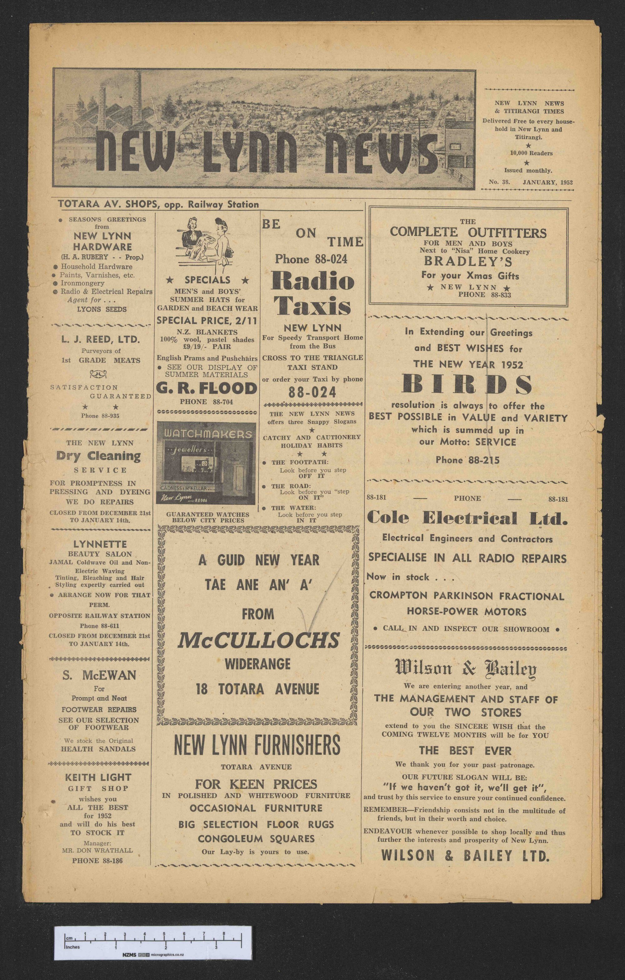 1952 January - New Lynn News