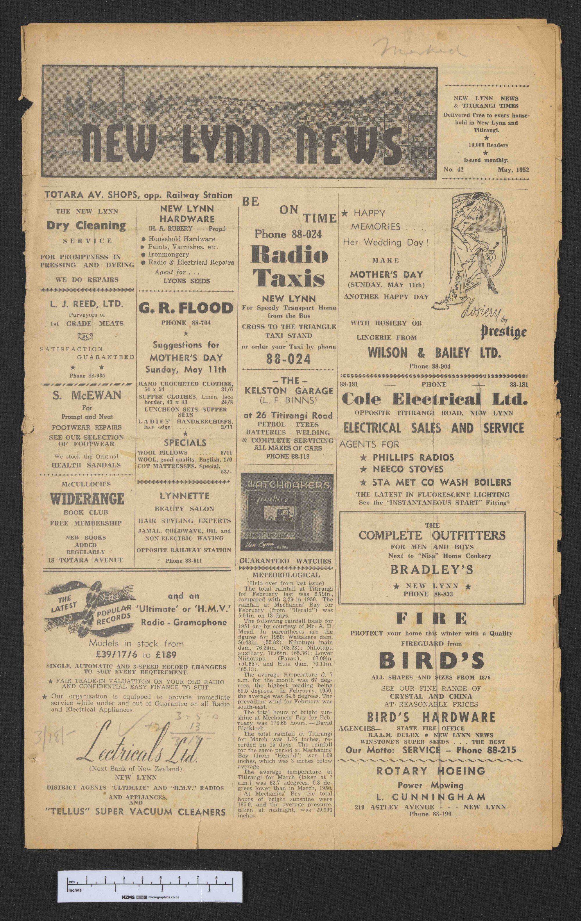 1952 May - New Lynn News