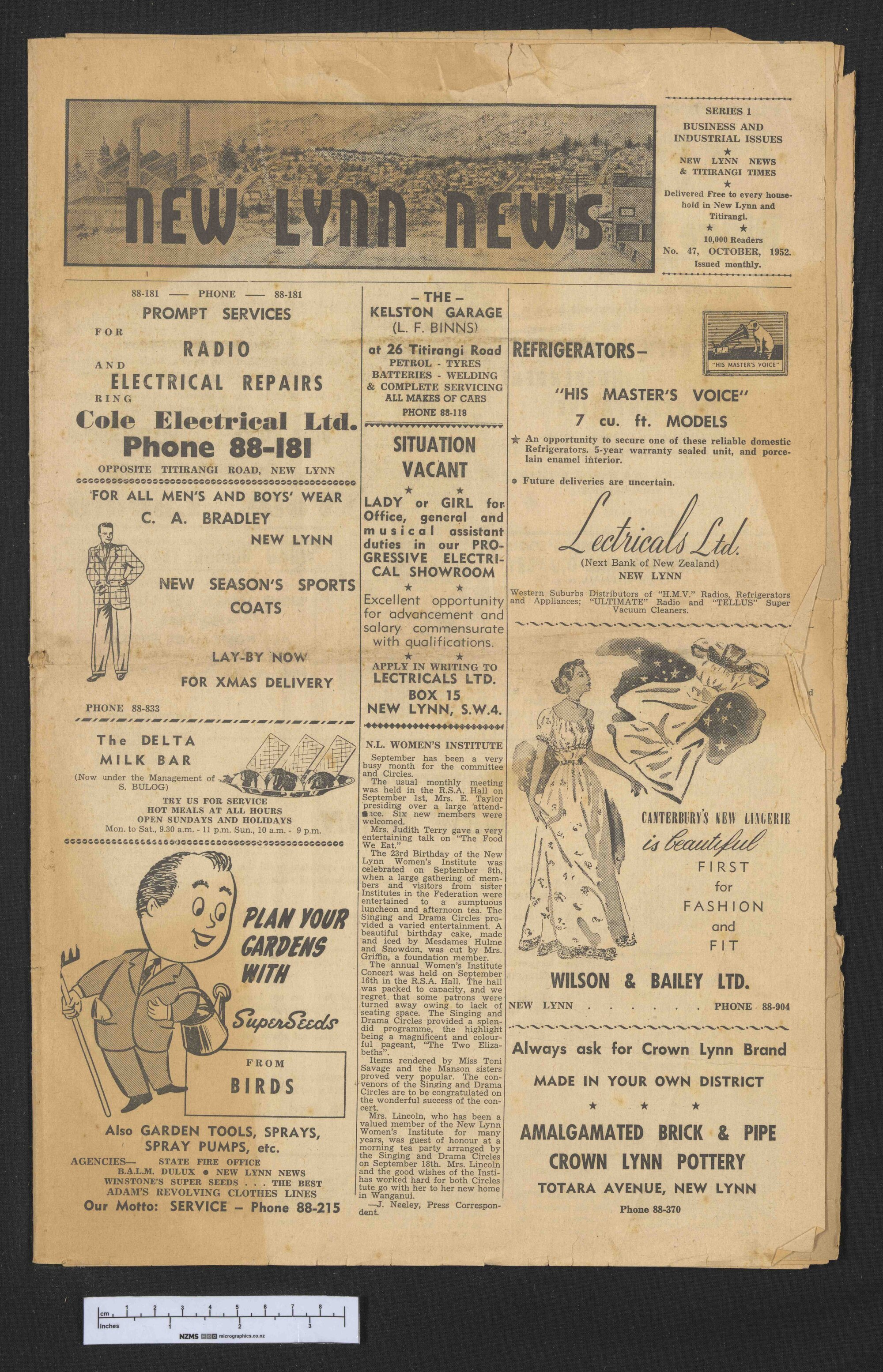 1952 October - New Lynn News