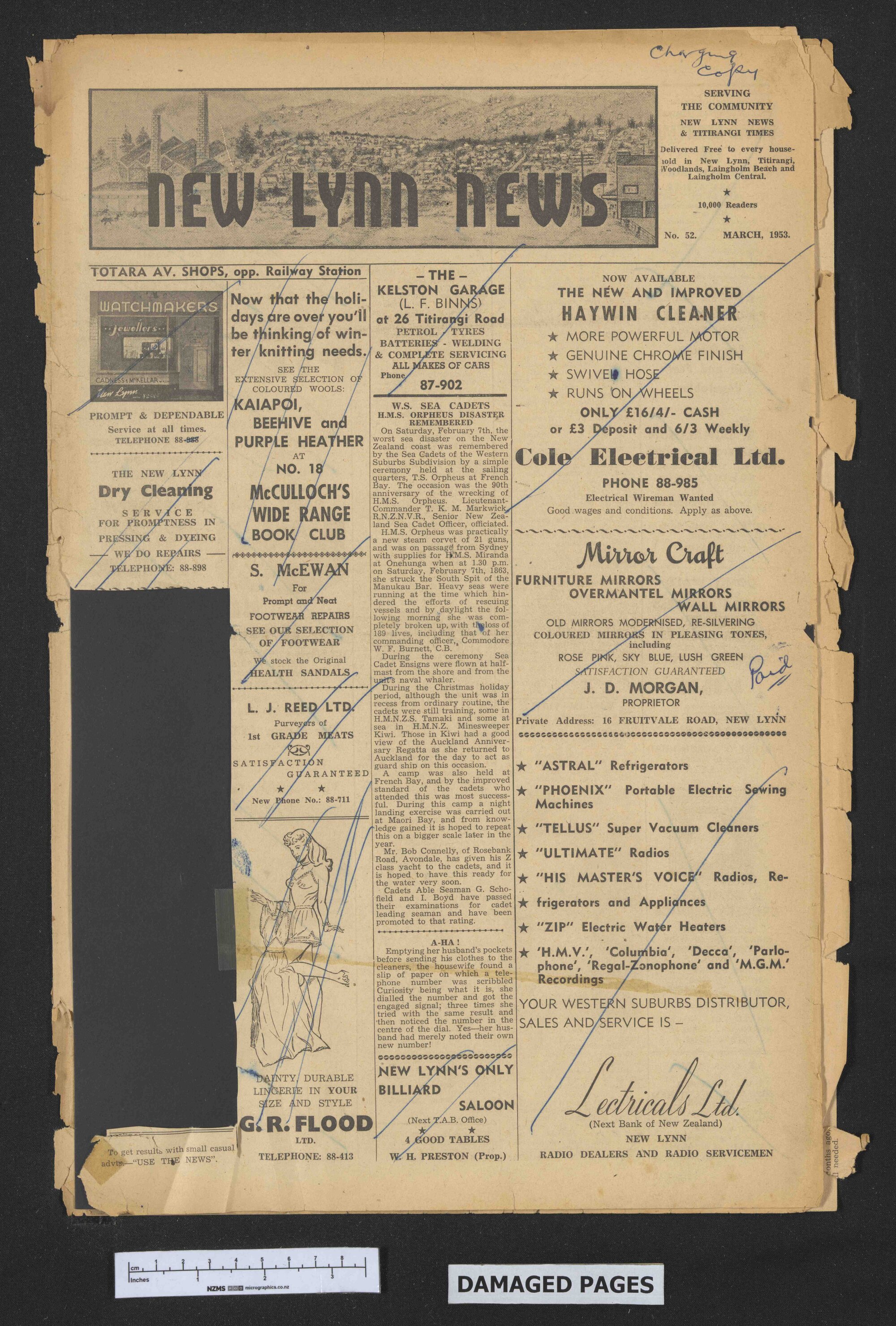 1953 March - New Lynn News