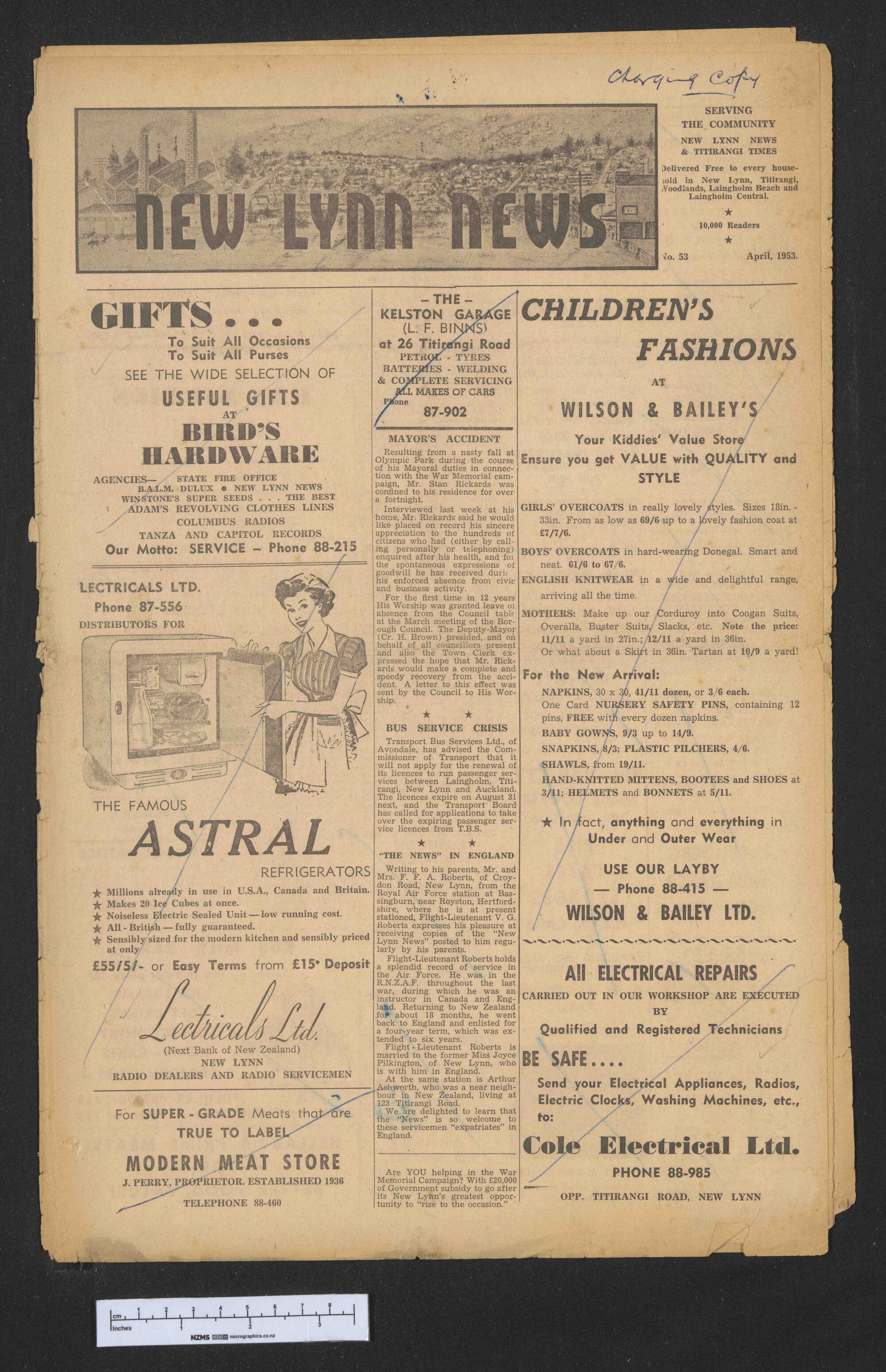 1953 April - New Lynn News