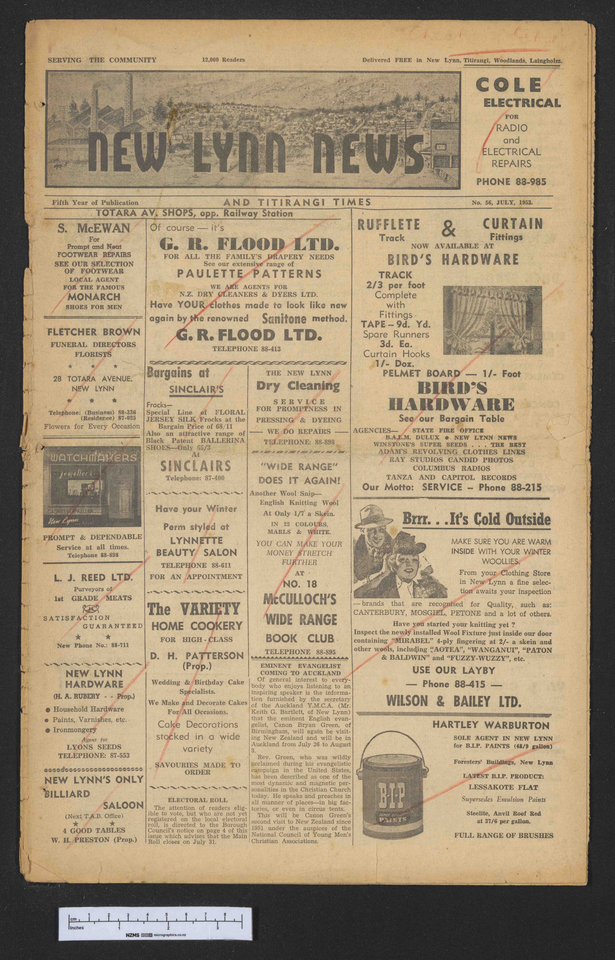 1953 July - New Lynn News