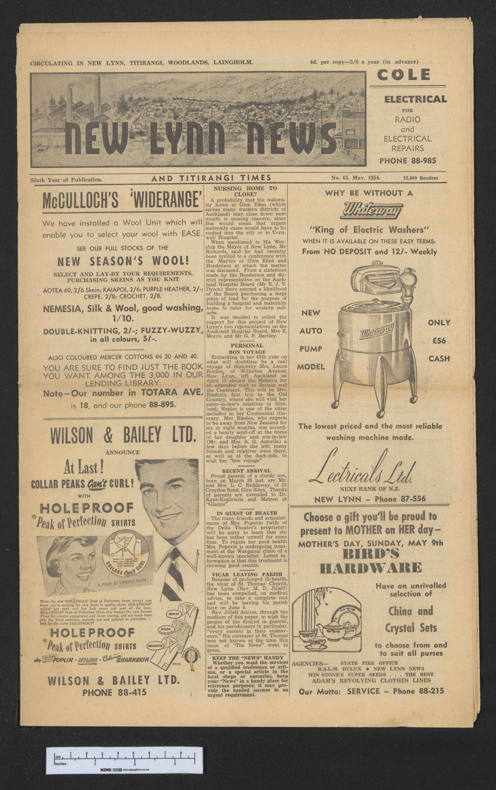 1954 May - New Lynn News