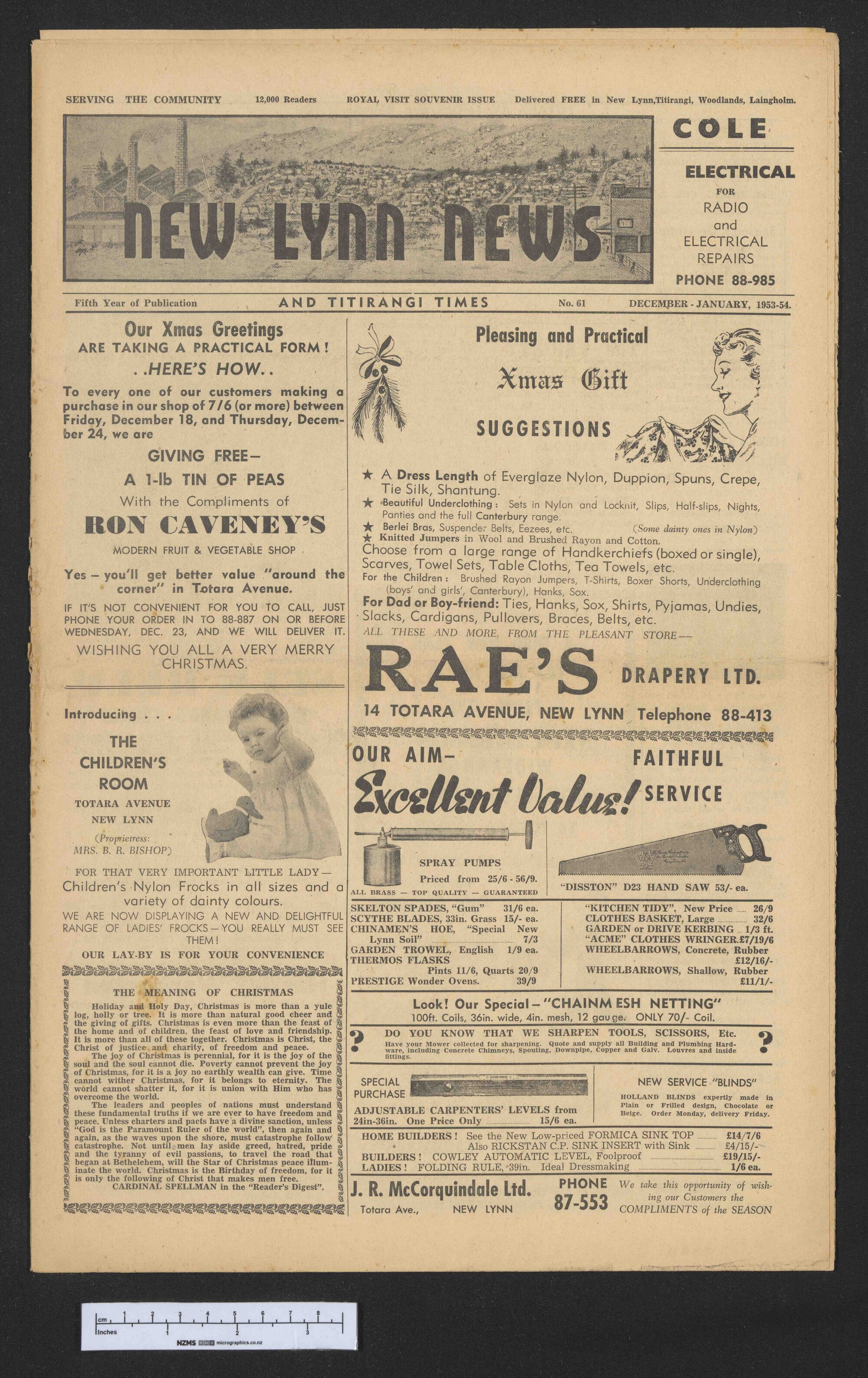 1953 December - New Lynn News