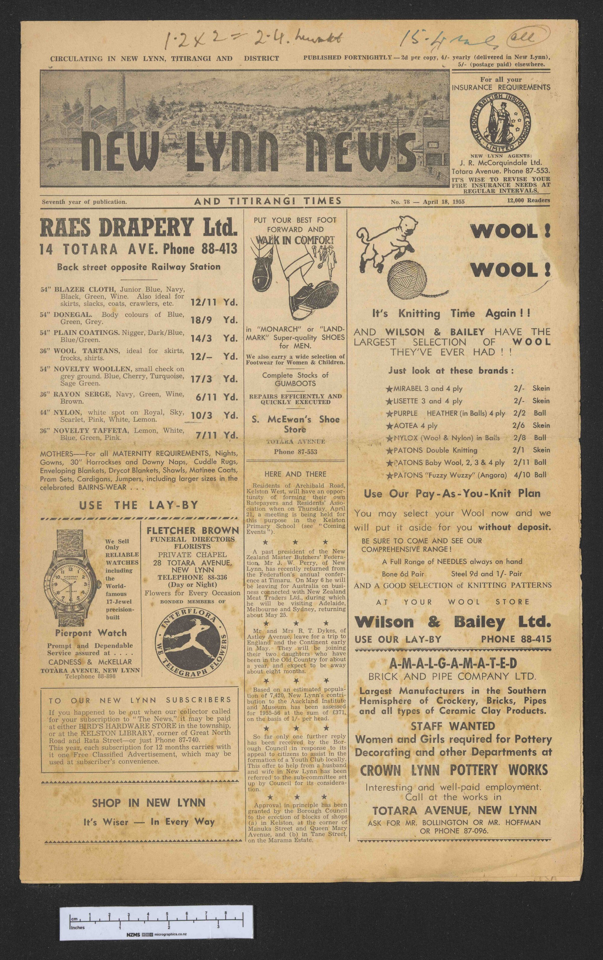 1955-04-18 New Lynn News