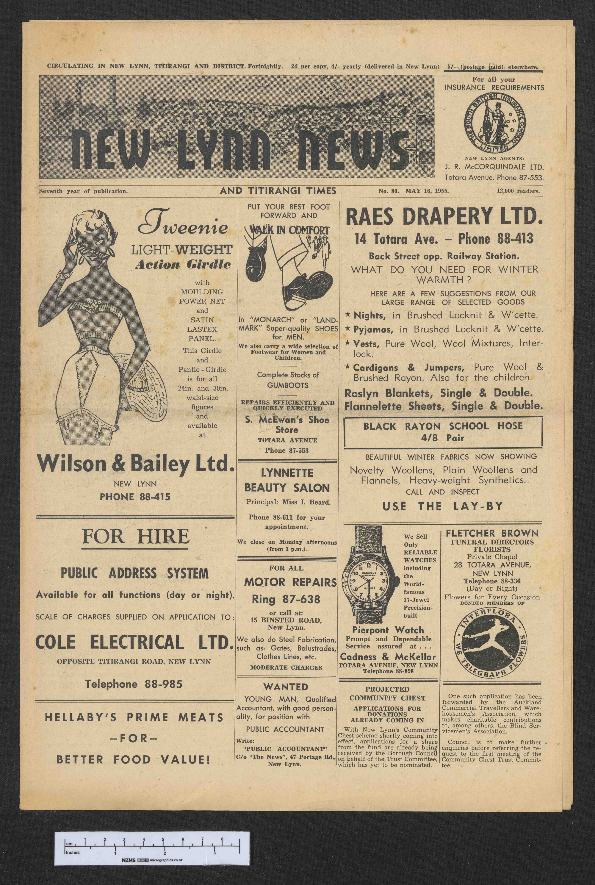 1955-05-16 New Lynn News