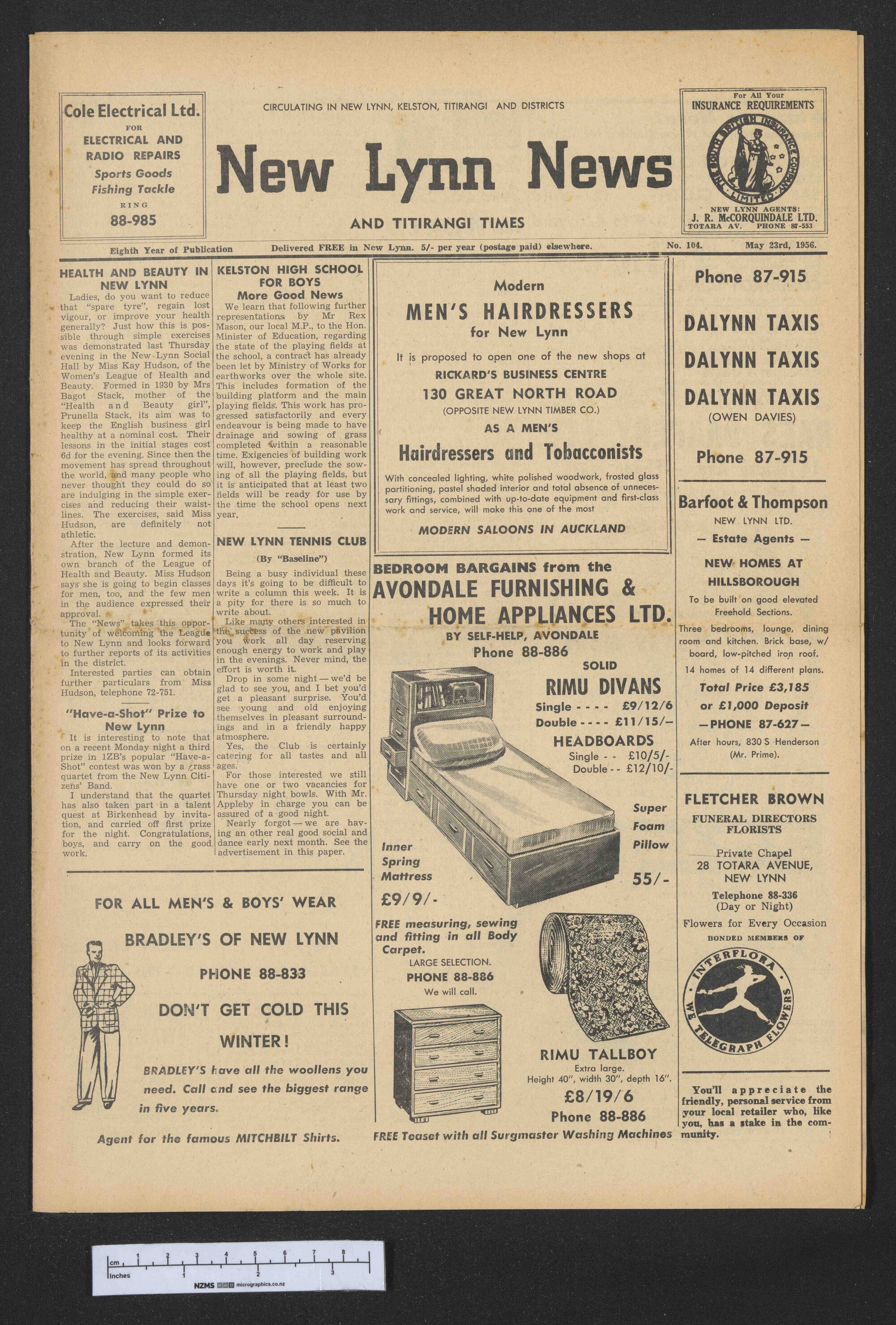 1956-05-23 New Lynn News