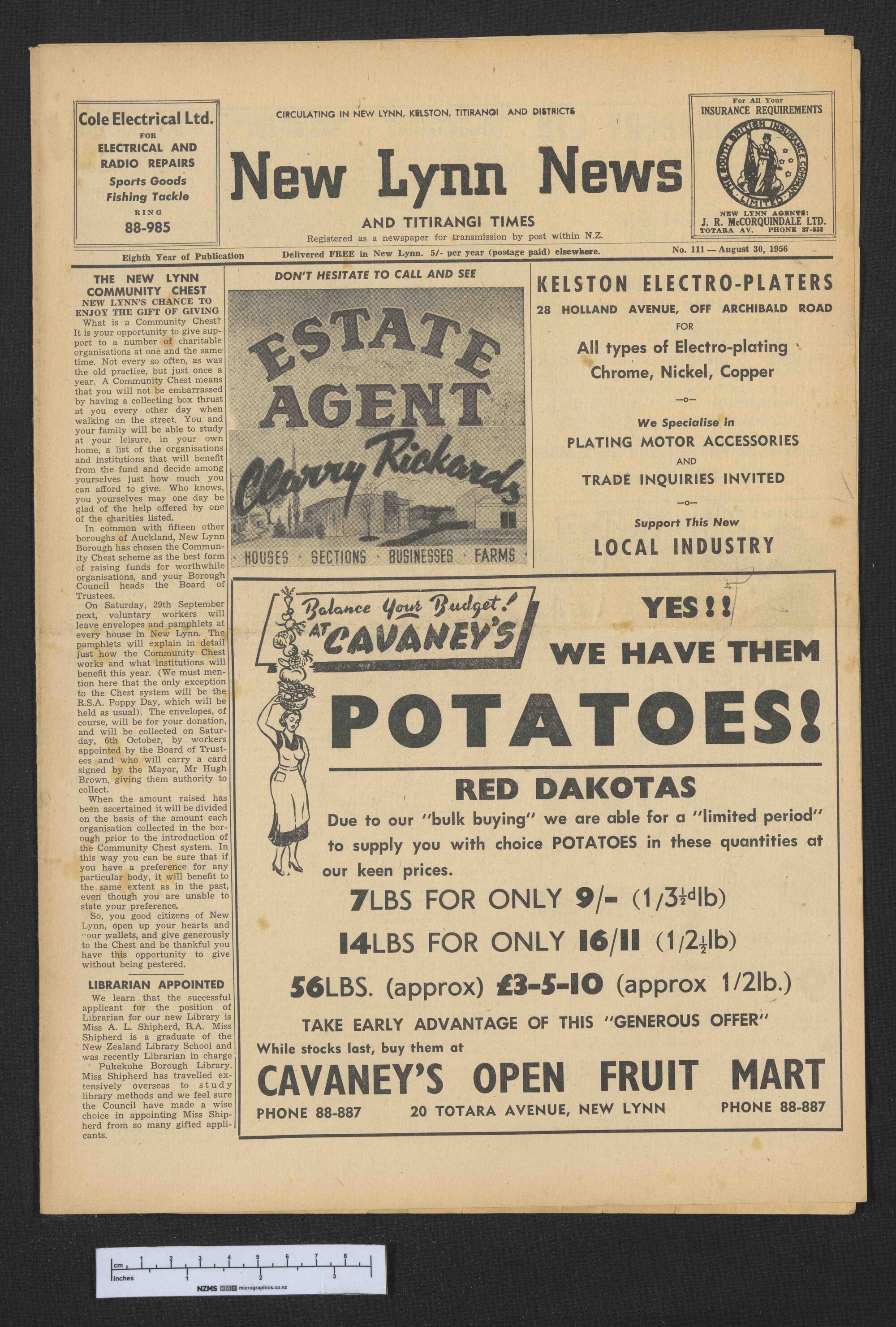 1956-08-30 New Lynn News