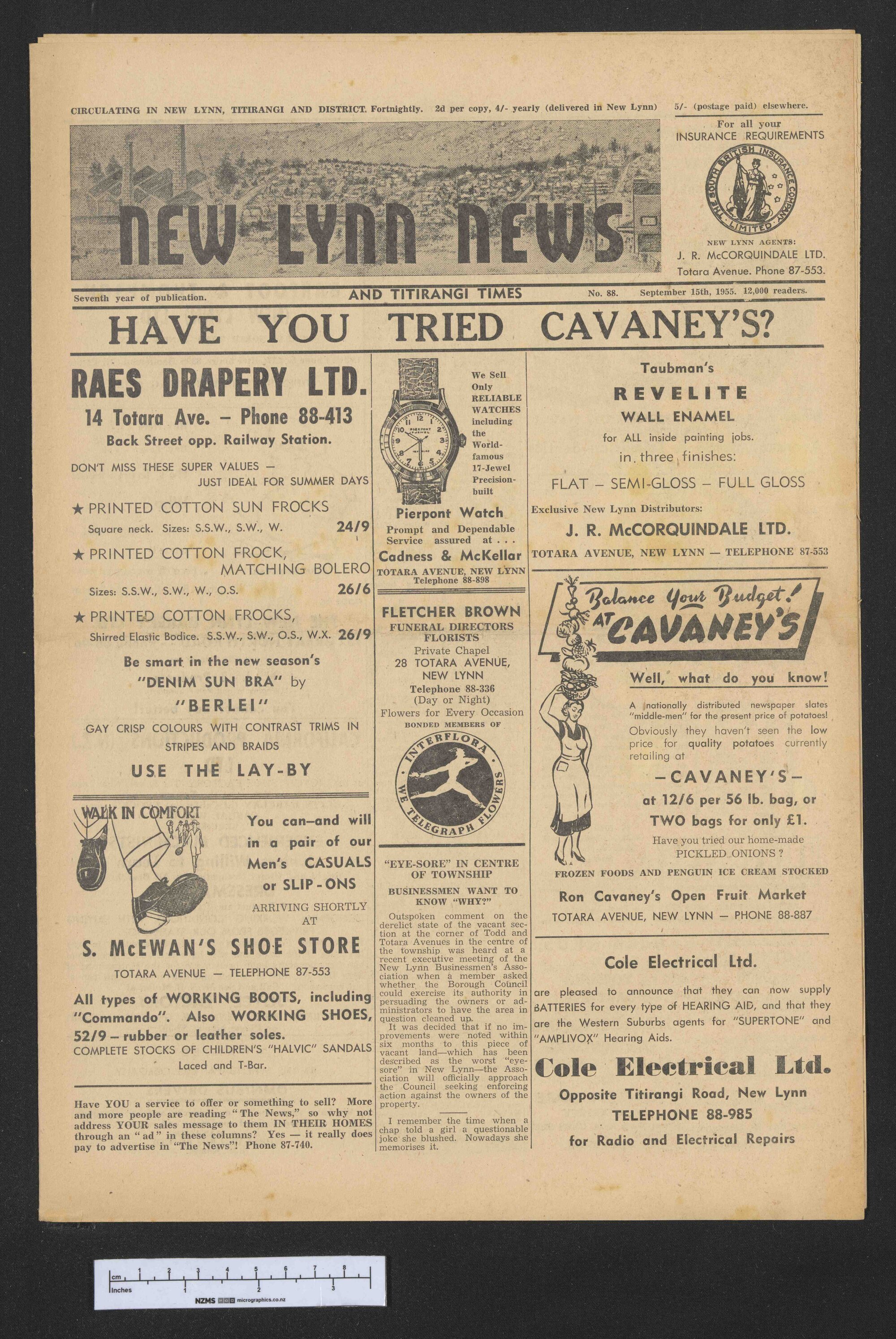 1955-09-15 New Lynn News
