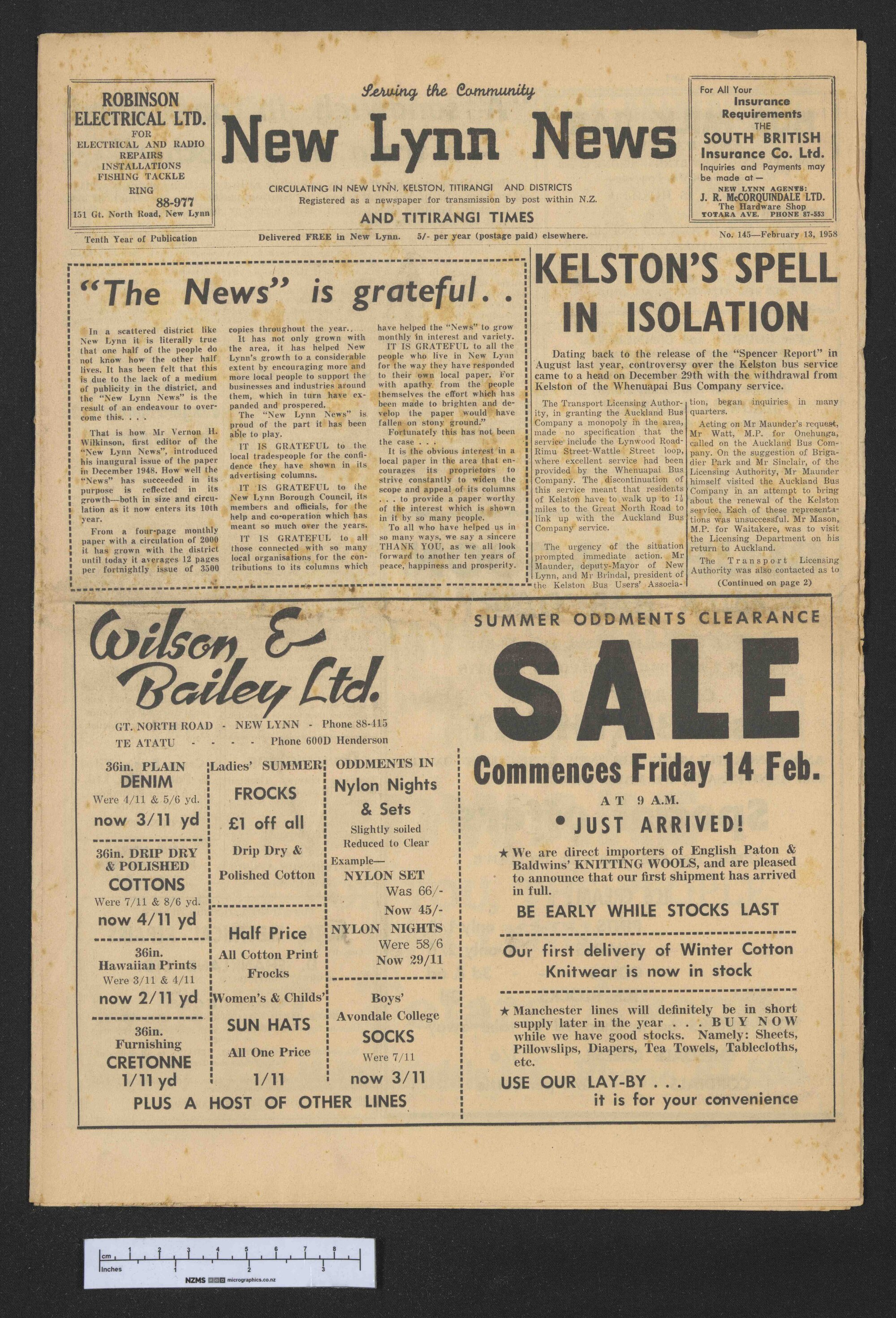 1958-02-13 New Lynn News
