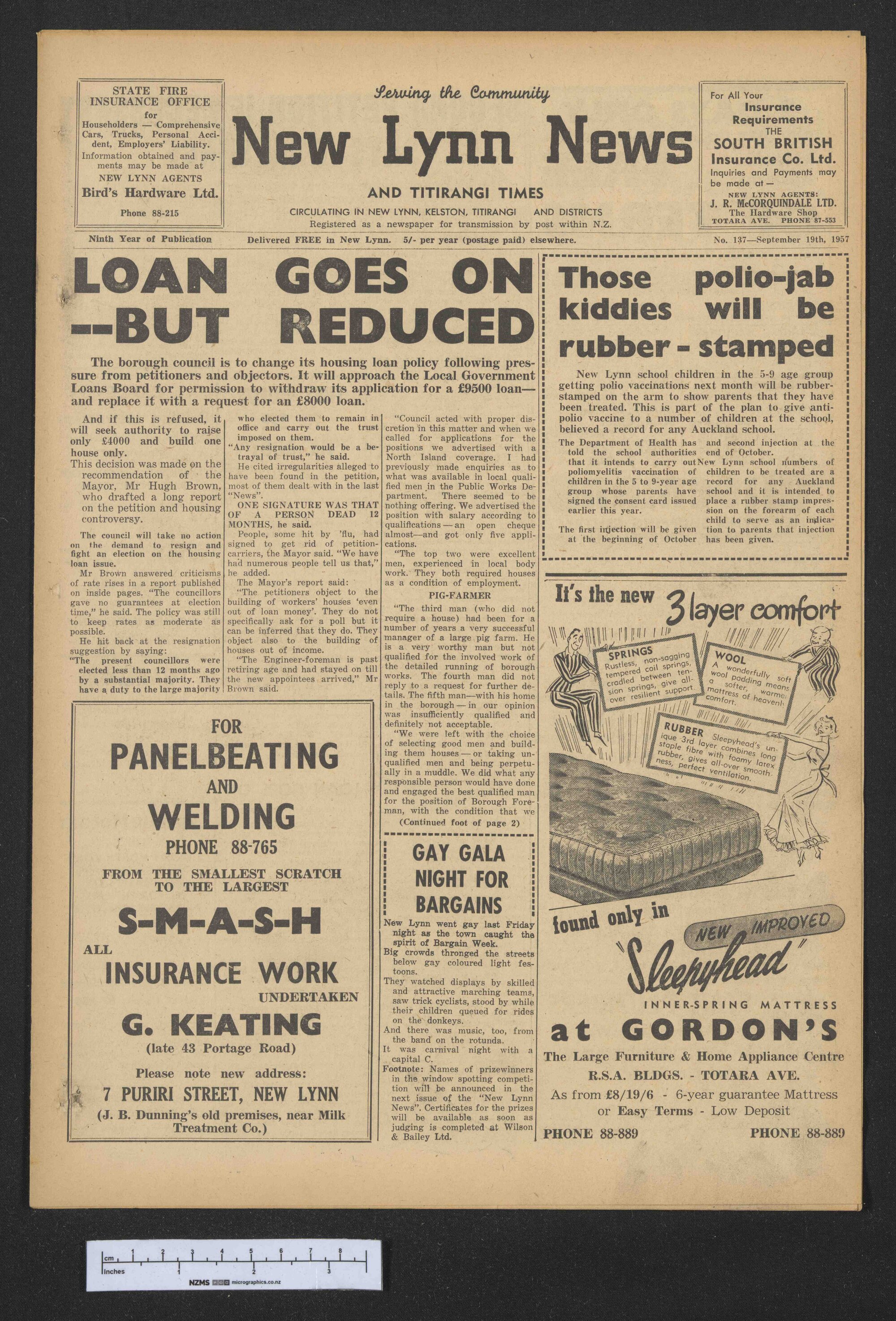 1957-09-19 New Lynn News