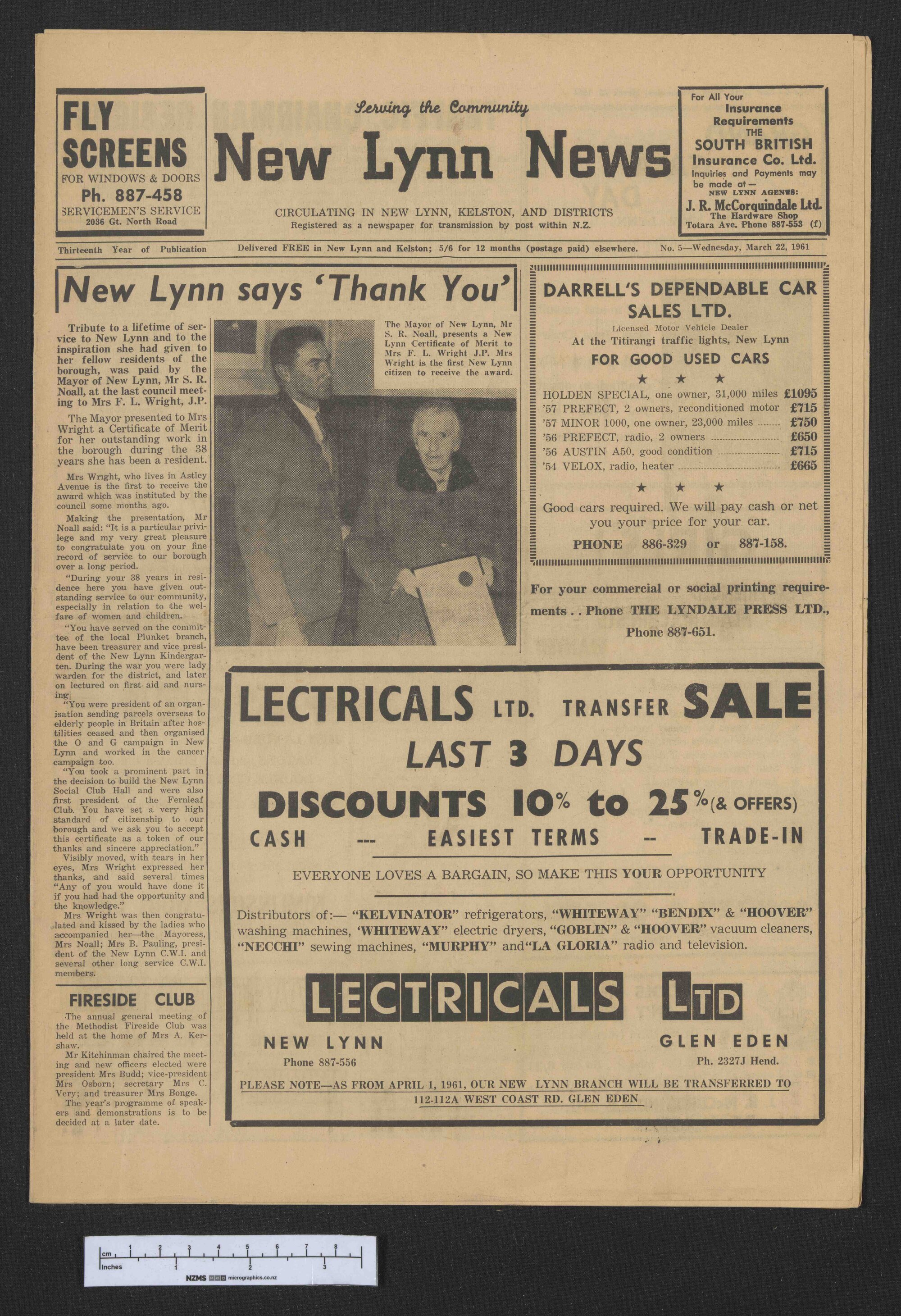 1961-03-22 New Lynn News