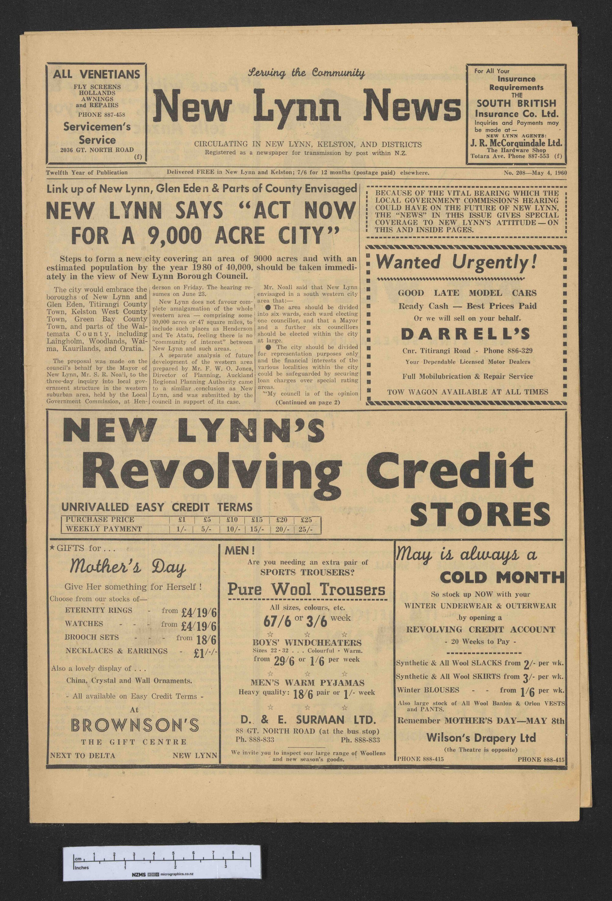 1960-05-04 New Lynn News