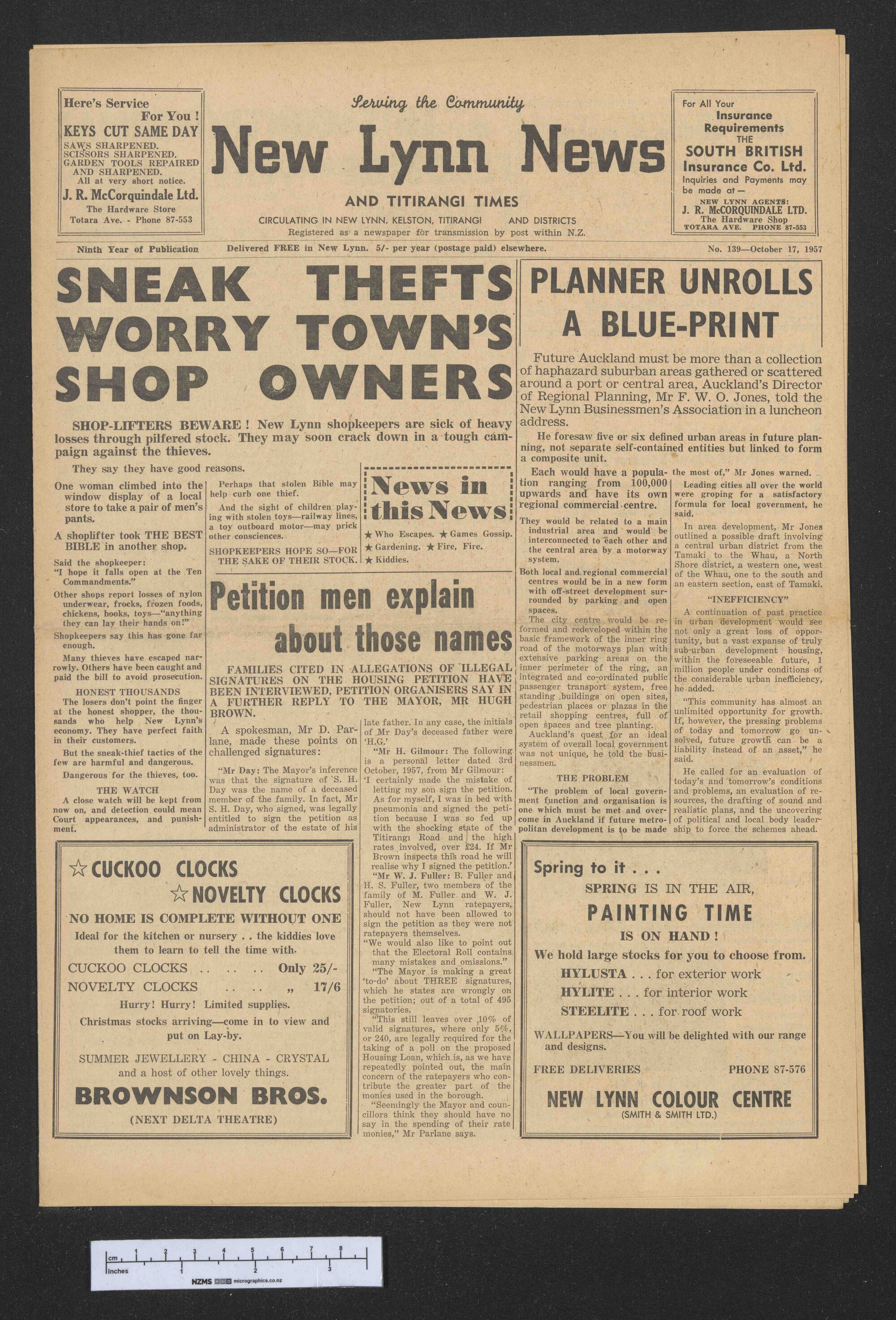 1957-10-17 New Lynn News