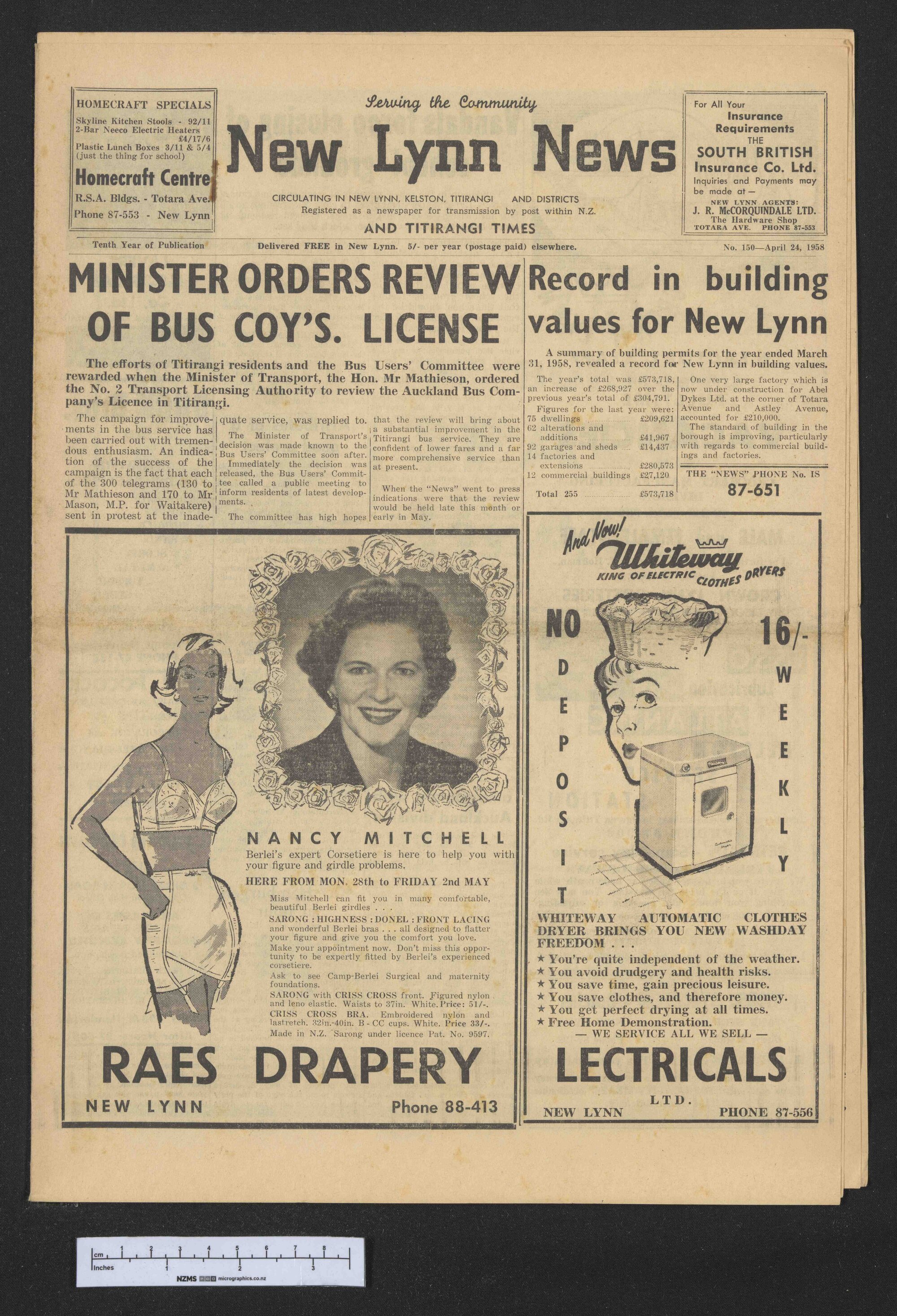 1958-04-24 New Lynn News