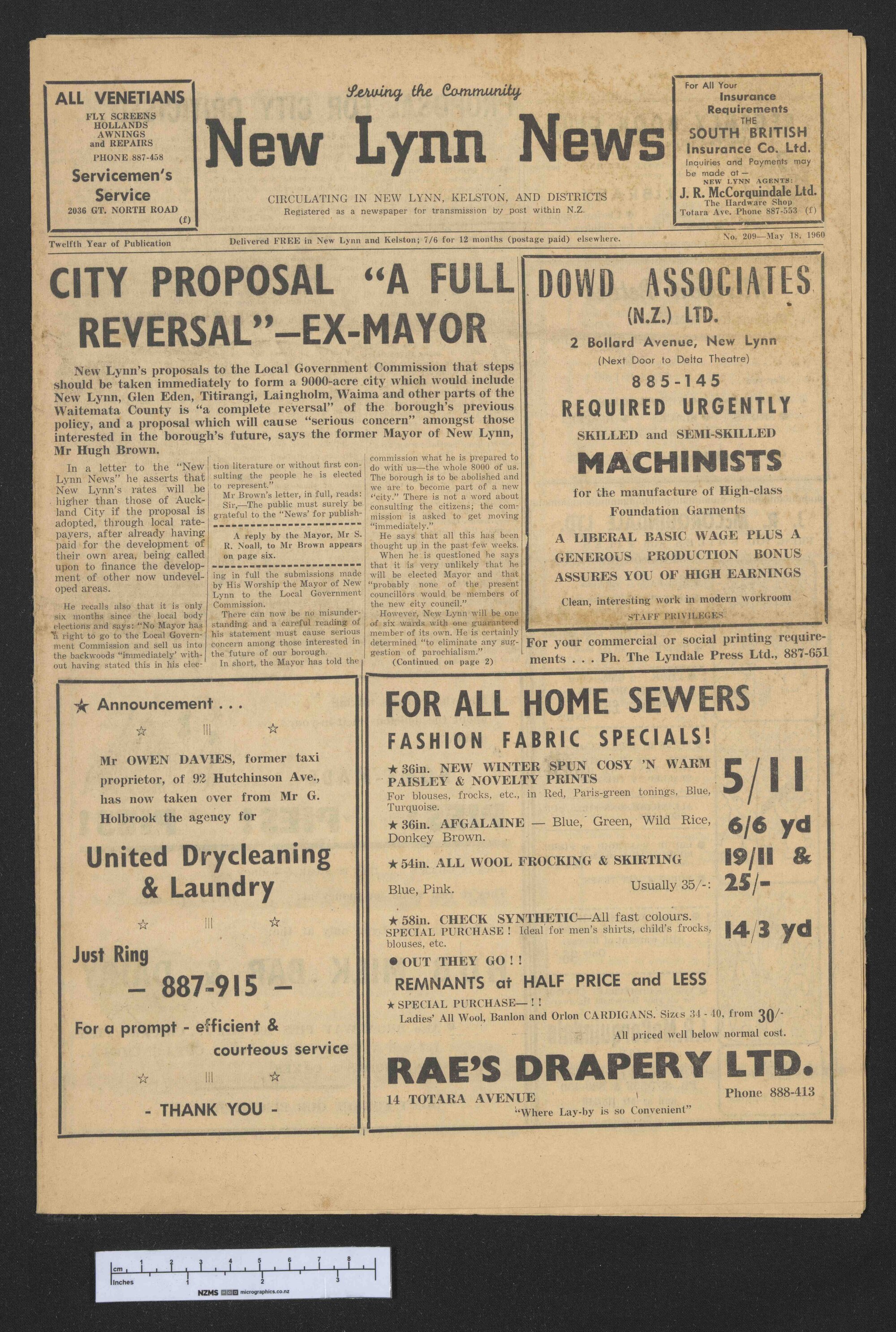 1960-05-18 New Lynn News