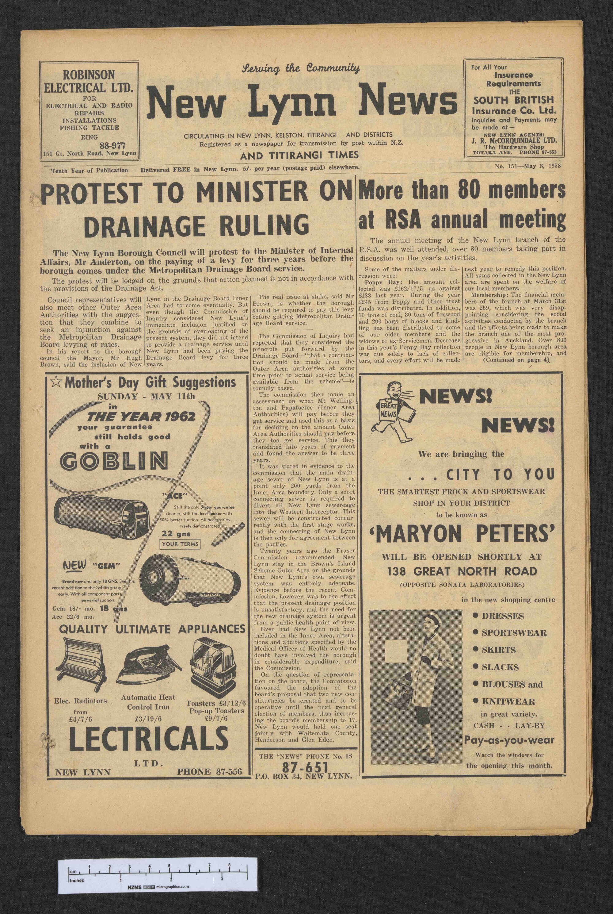1958-05-08 New Lynn News